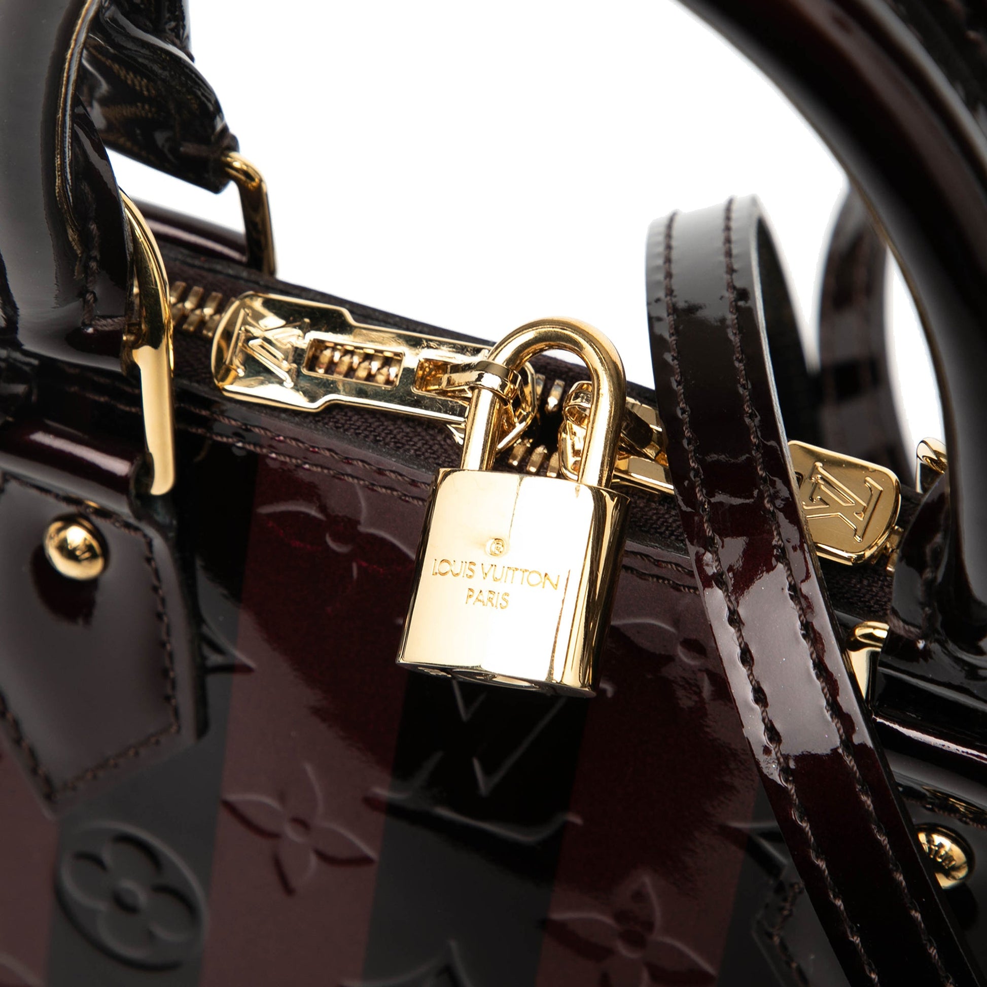 Louis Vuitton Monogram Rayures Vernis Alma BB