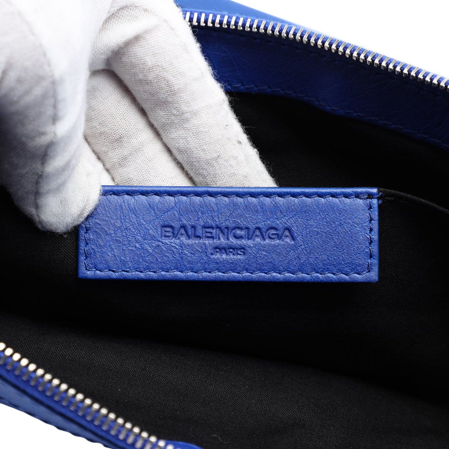 Balenciaga Lambskin Motocross Classic Clip L Clutch