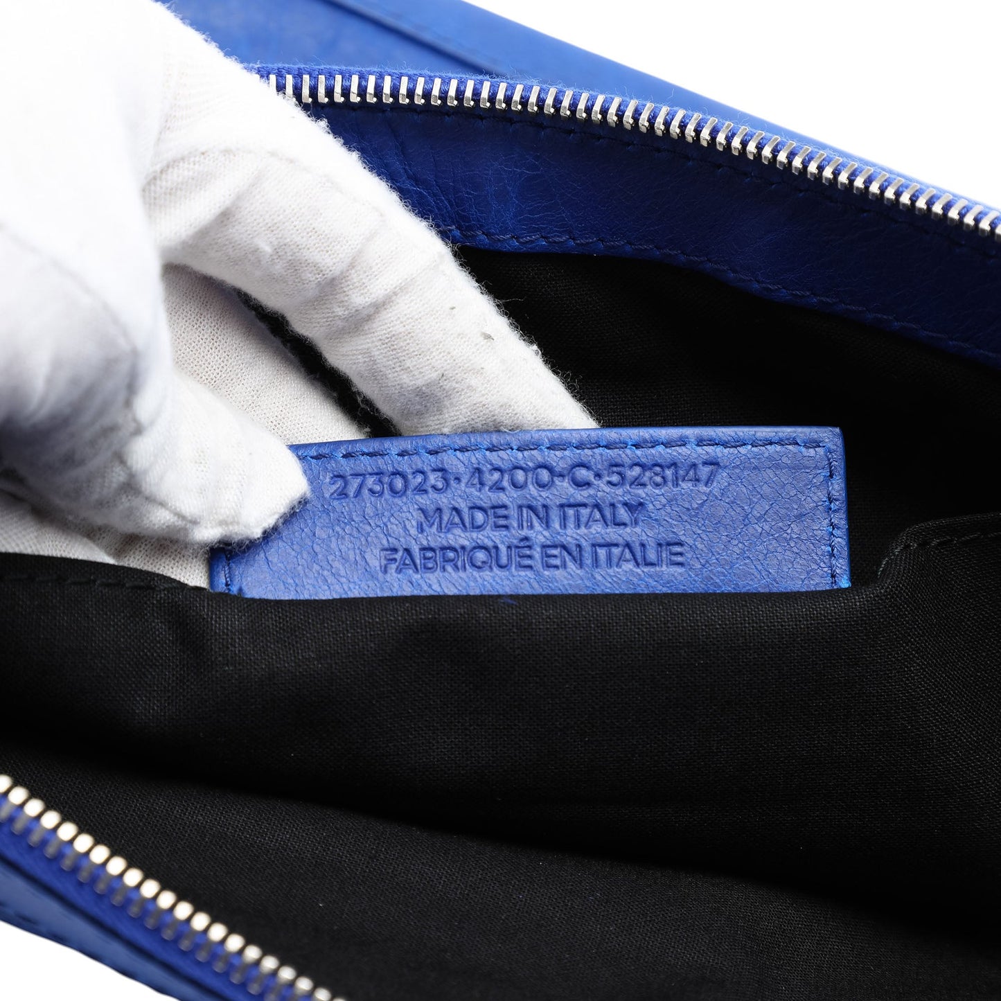 Balenciaga Lambskin Motocross Classic Clip L Clutch