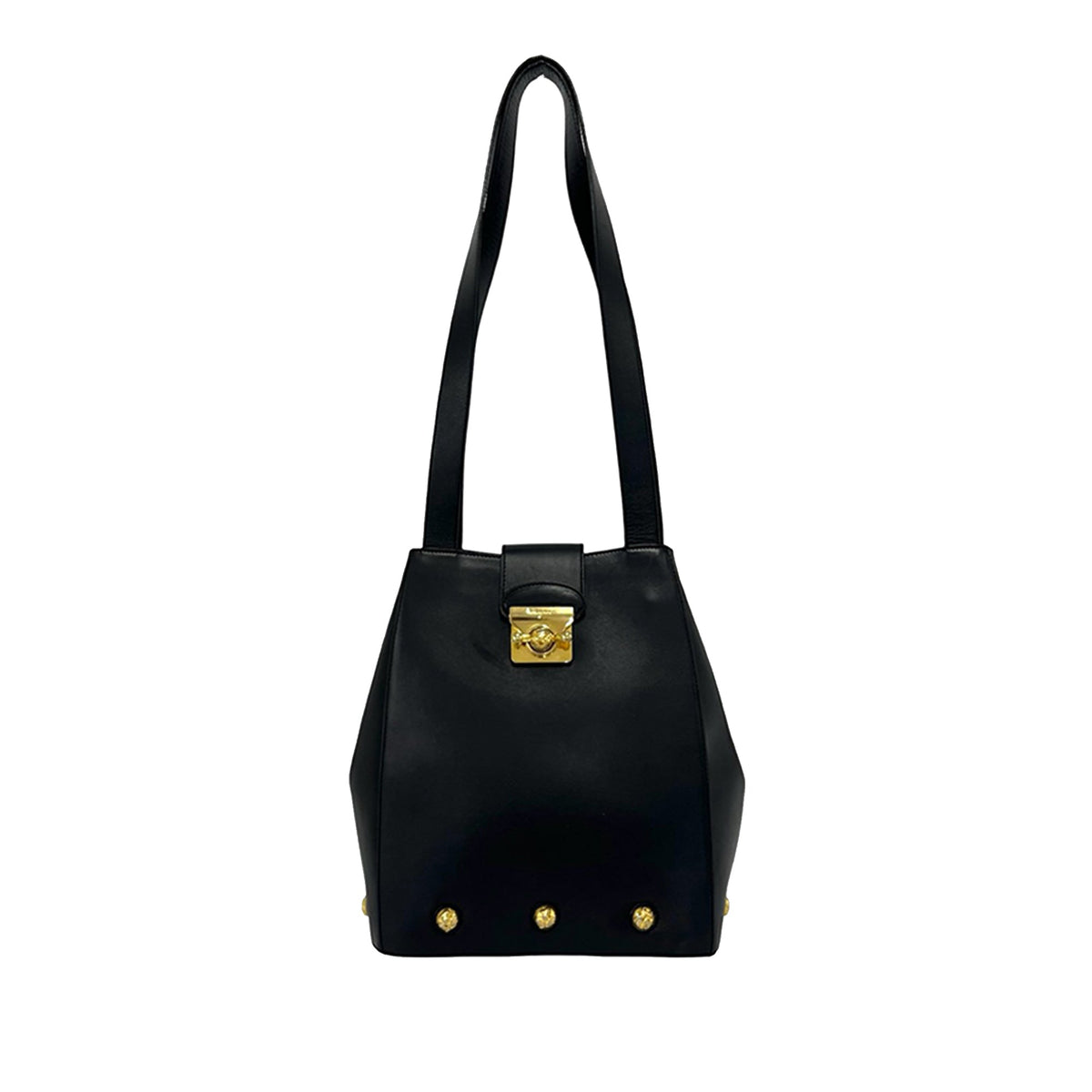Ferragamo Studded Leather Tote