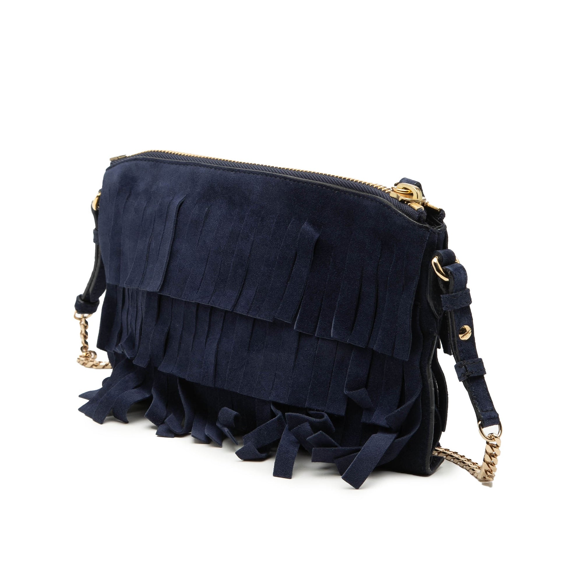 Burberry Suede Peyton Fringe Crossbody