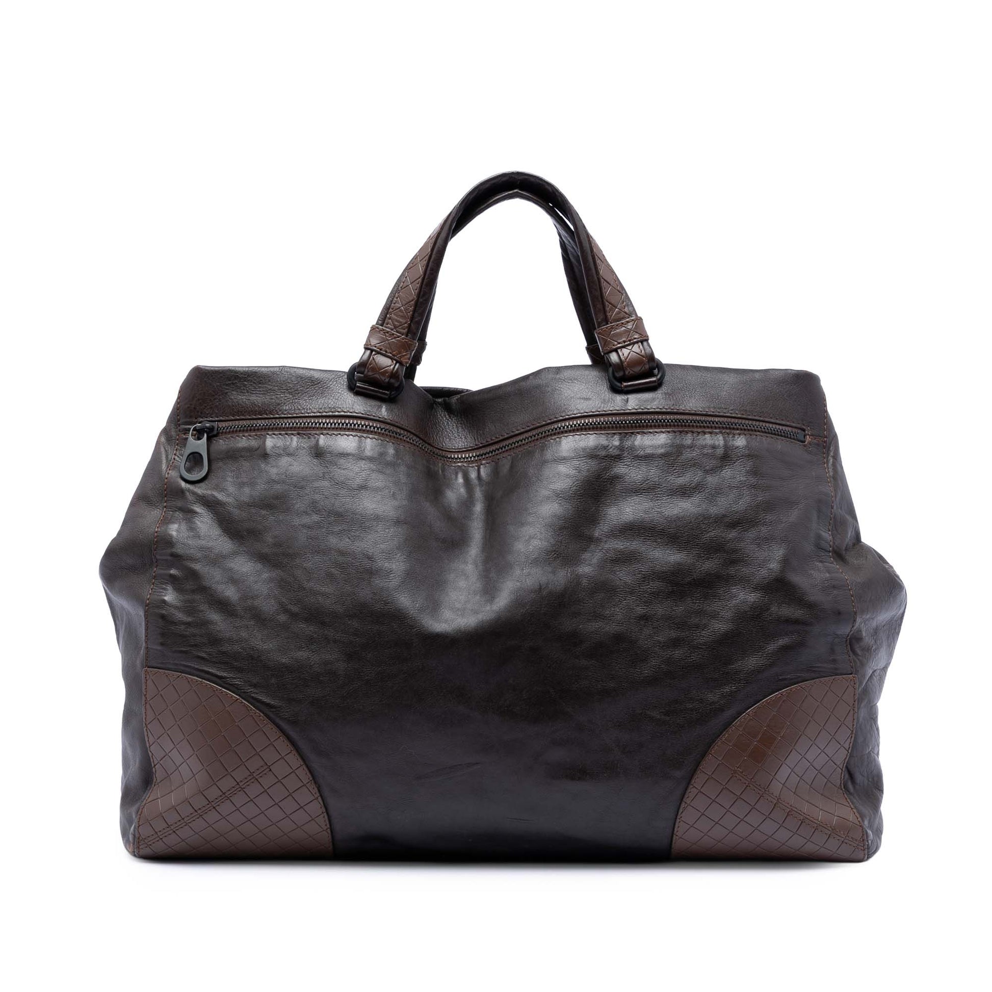 Bottega Veneta Intrecciomirage Trimmed Nappa Tote