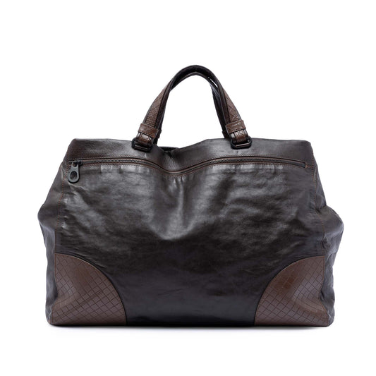 Bottega Veneta Intrecciomirage Trimmed Nappa Tote