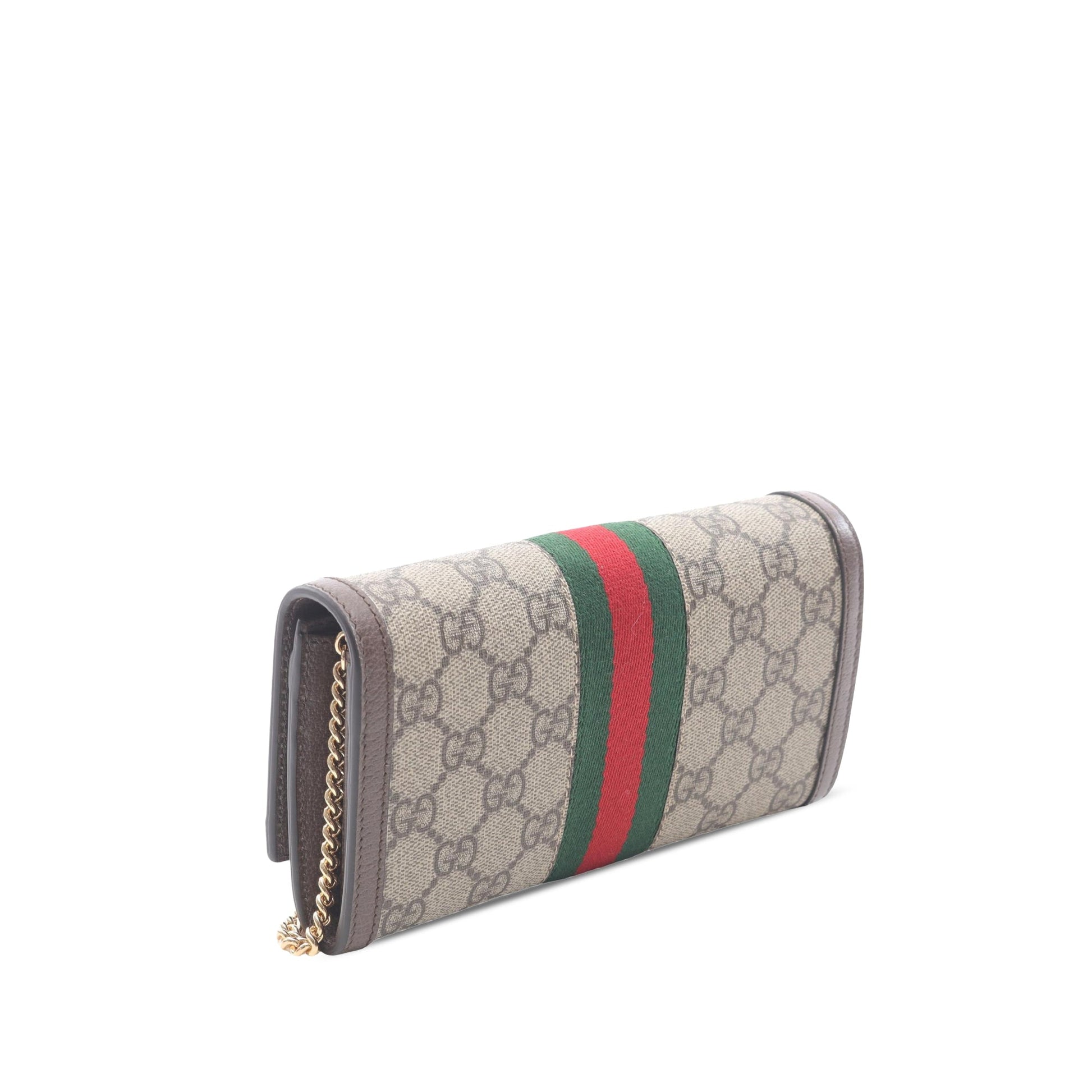Gucci GG Supreme Web Ophidia Continental Wallet On Chain