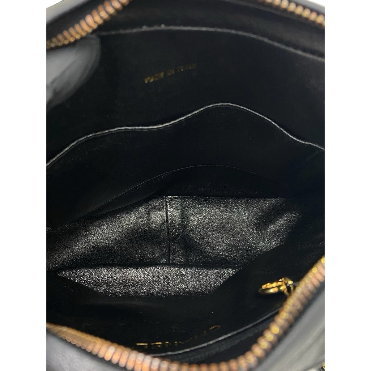 Chanel CC Quilted Lambskin Camera Bag — Black