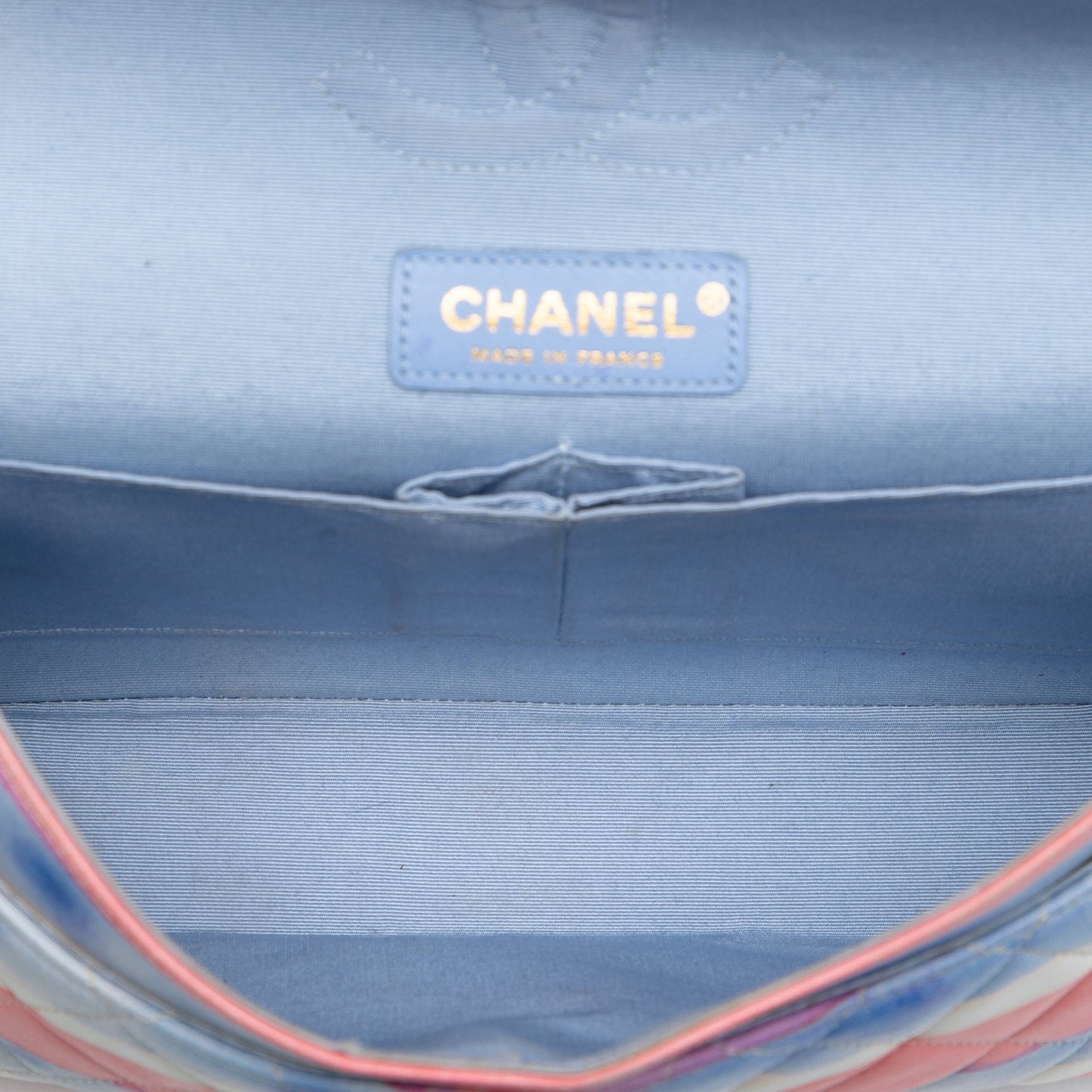 Chanel Medium Classic Printed Lambskin Watercolor Double Flap