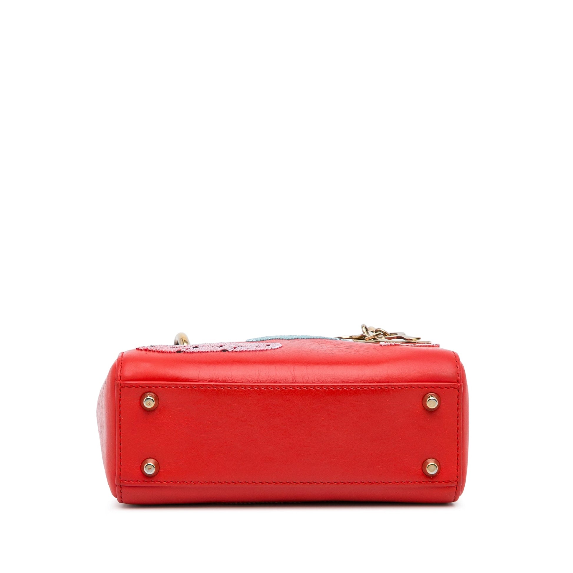 Dior Mini Calfskin Sequin Embellished Lady Dior