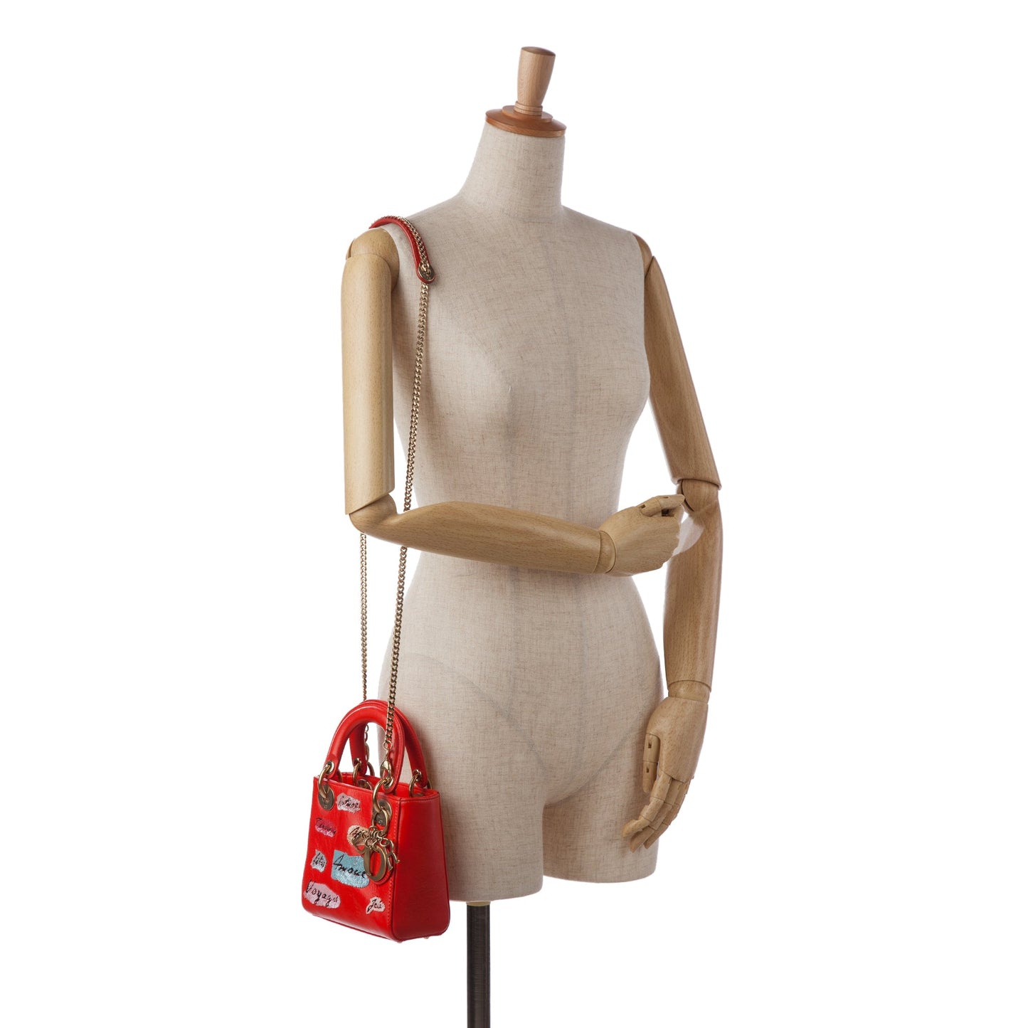Dior Mini Calfskin Sequin Embellished Lady Dior