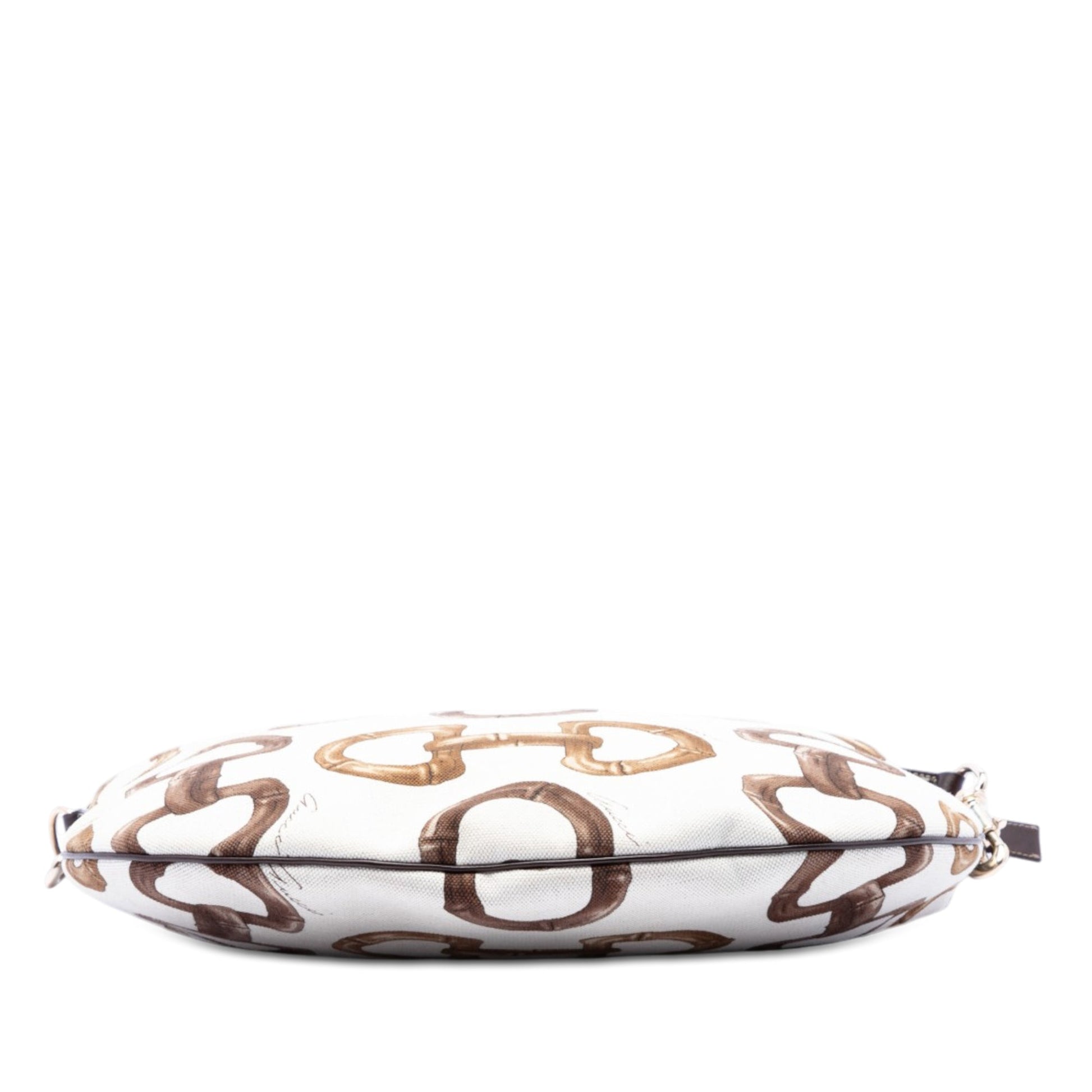 Gucci Printed Canvas Horsebit Hobo