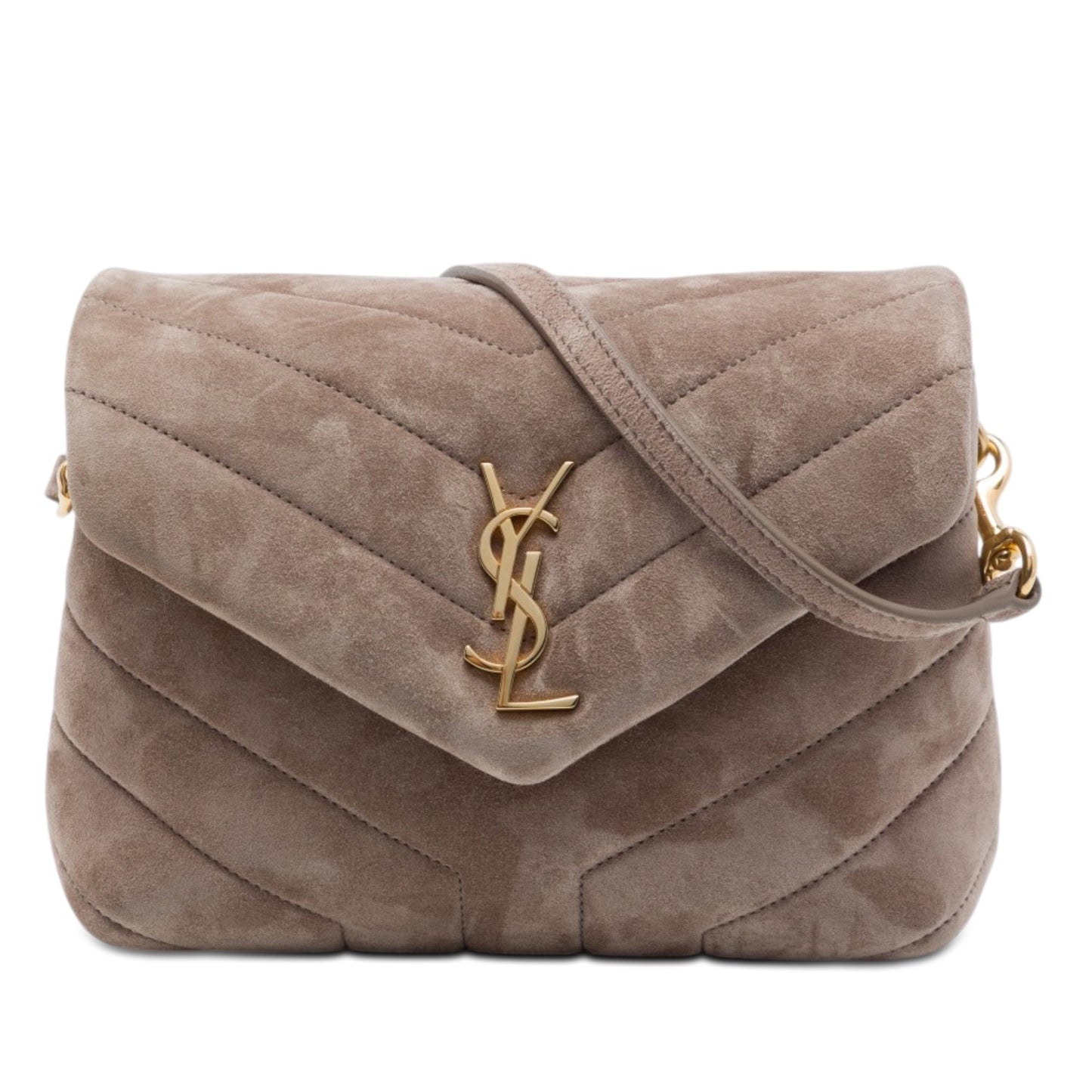 Saint Laurent Toy Matelasse Suede Monogram LouLou Crossbody