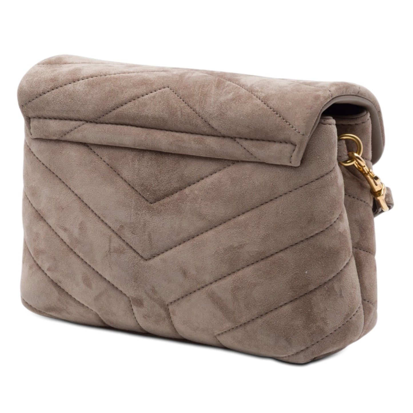 Saint Laurent Toy Matelasse Suede Monogram LouLou Crossbody
