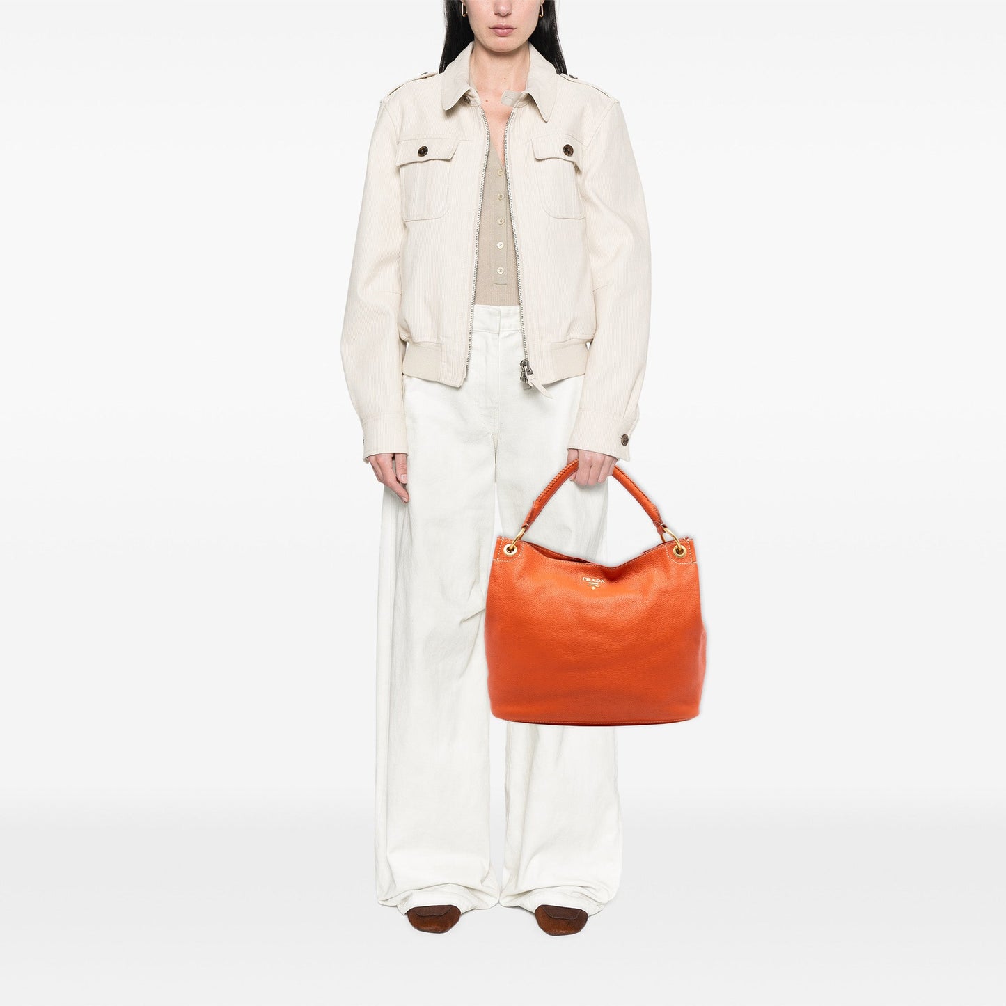 Prada Vitello Daino Hobo