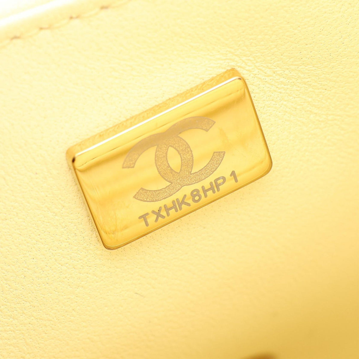 Chanel Mini Square Quilted Lambskin Jewel Single Flap — Yellow