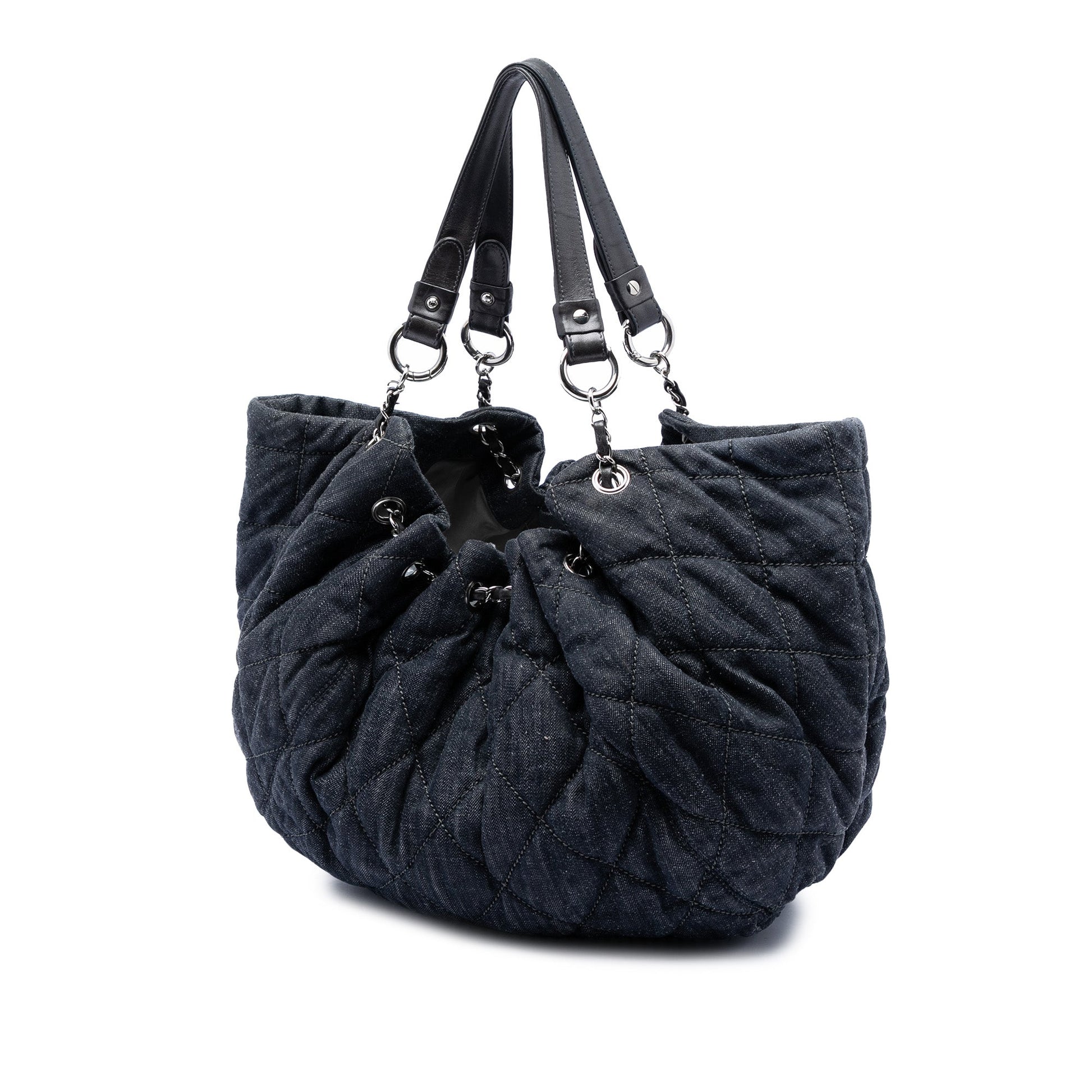 Chanel Quilted Denim Stretch Spirit Cabas Tote