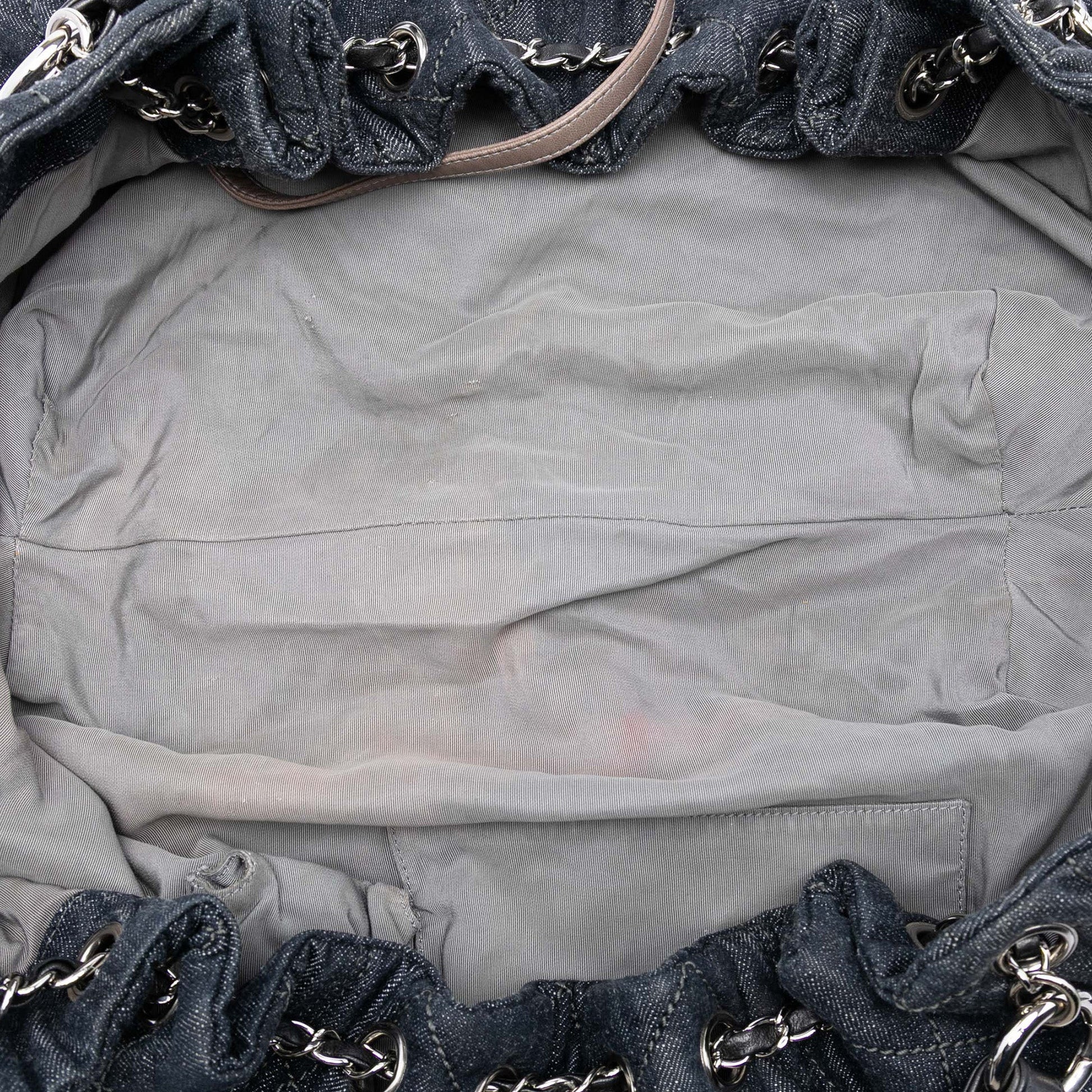 Chanel Quilted Denim Stretch Spirit Cabas Tote