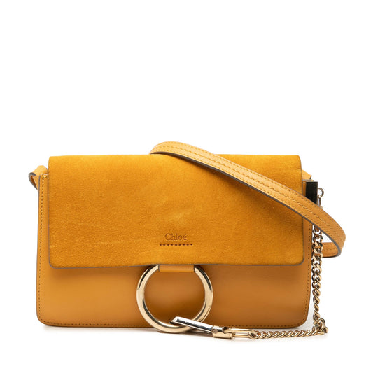 Chloé Small Suede and Calfskin Faye Crossbody