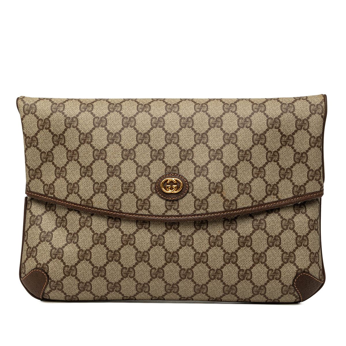 Gucci GG Supreme Flap Clutch