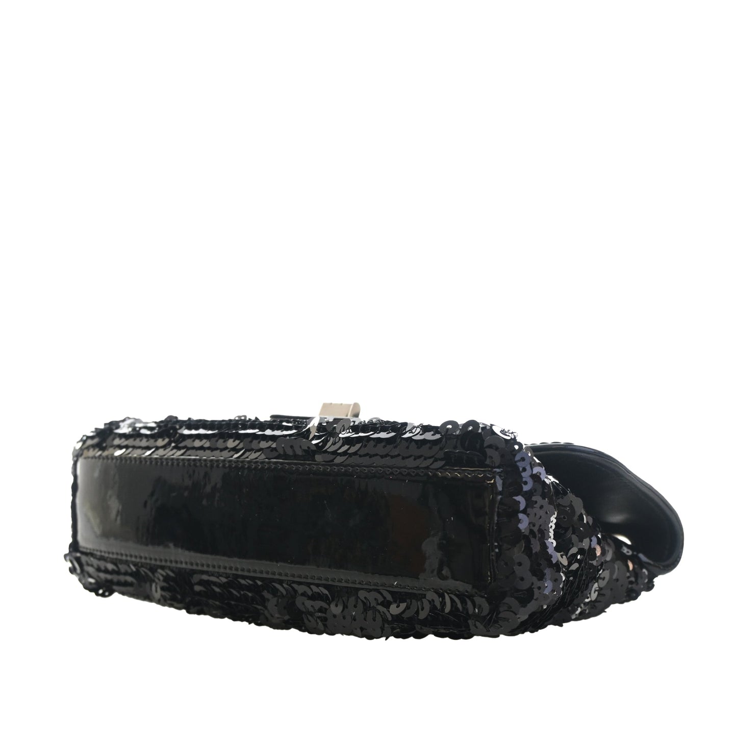 Chanel Patent Trimmed Sequined Satin Reissue 2.55 Single Flap 225