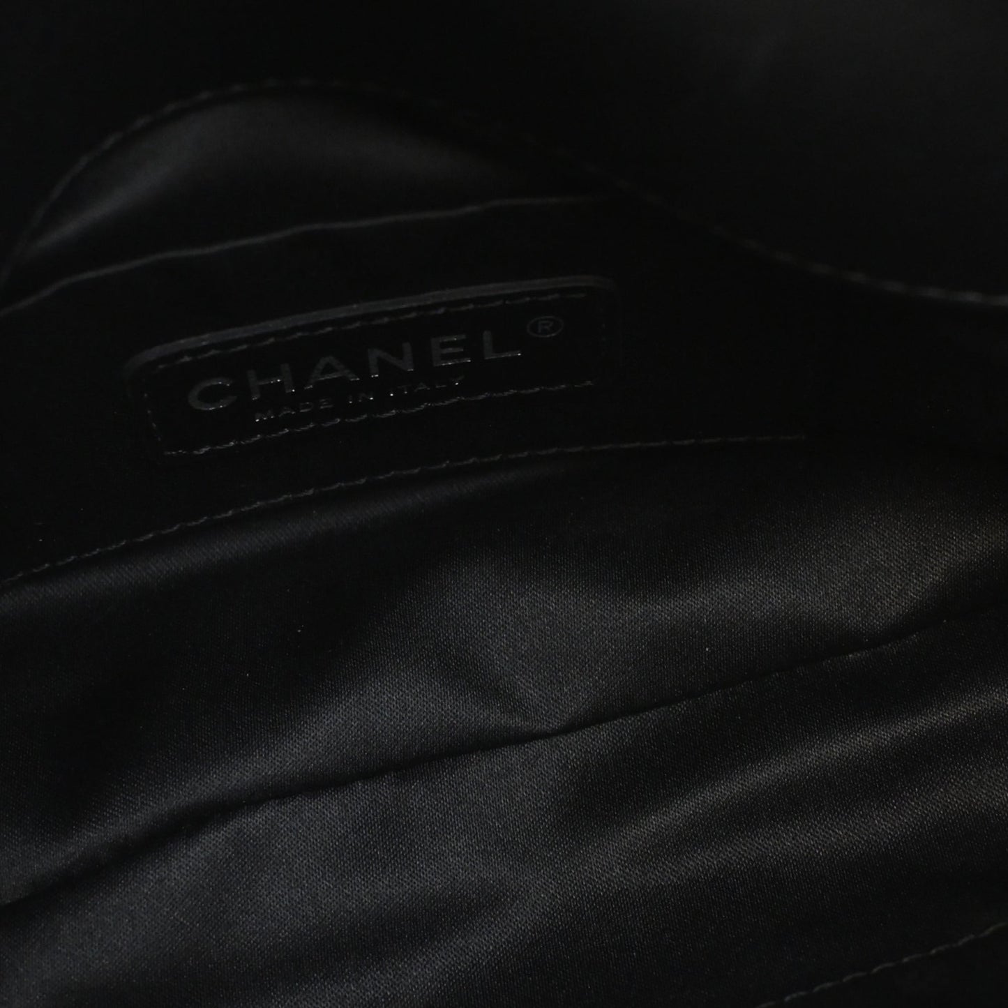 Chanel Patent Trimmed Sequined Satin Reissue 2.55 Single Flap 225