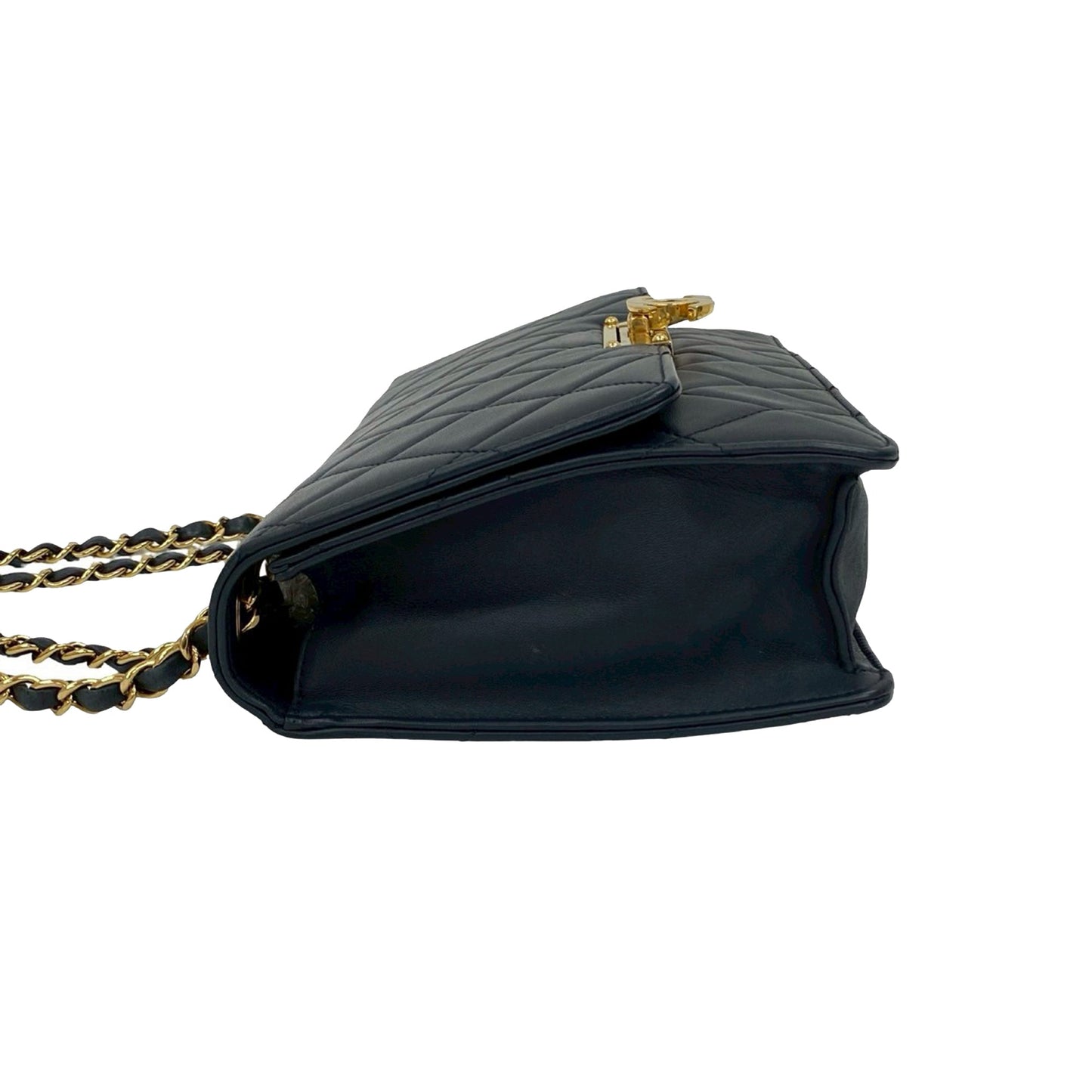 Chanel Quilted Lambskin Golden Class Flap