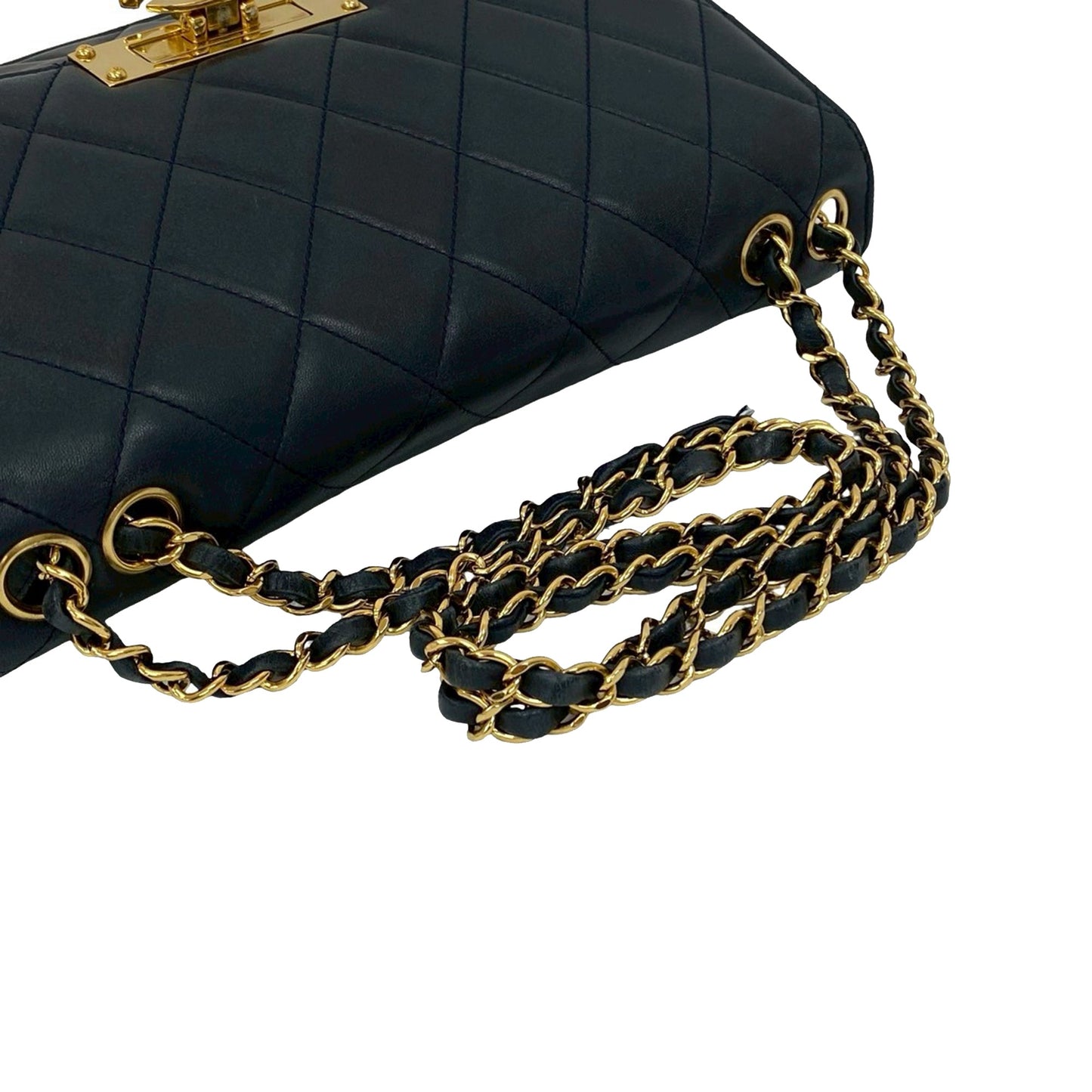 Chanel Quilted Lambskin Golden Class Flap