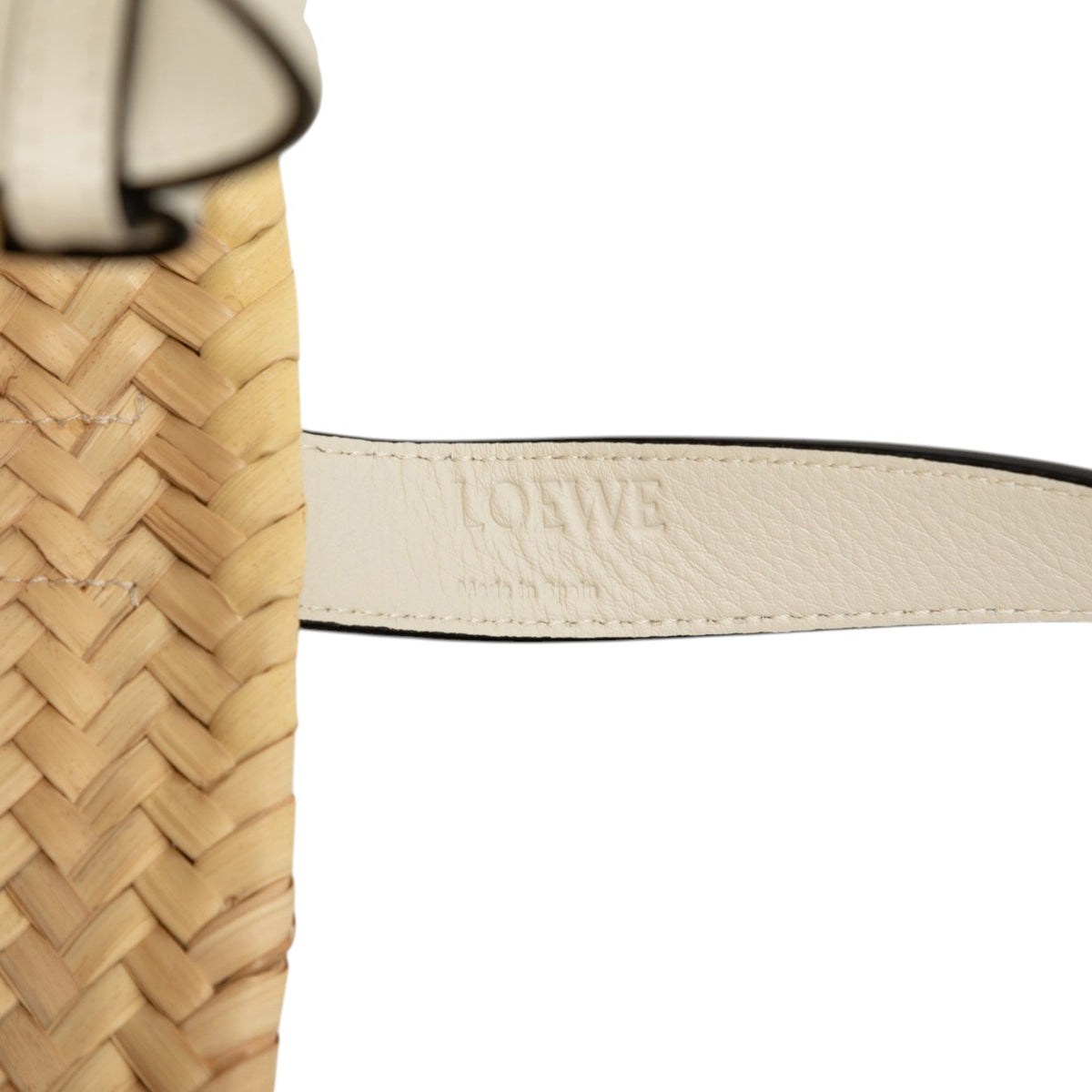 LOEWE Small Raffia Anagram Basket Tote