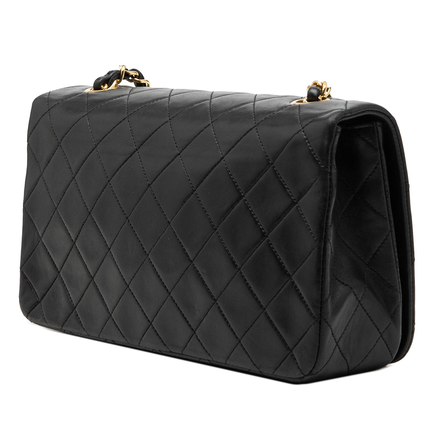 CC Quilted Lambskin Full Single Flap