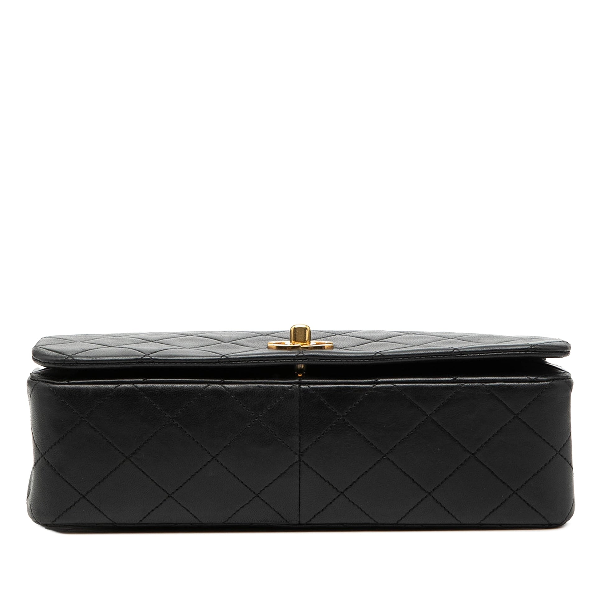 CC Quilted Lambskin Full Single Flap