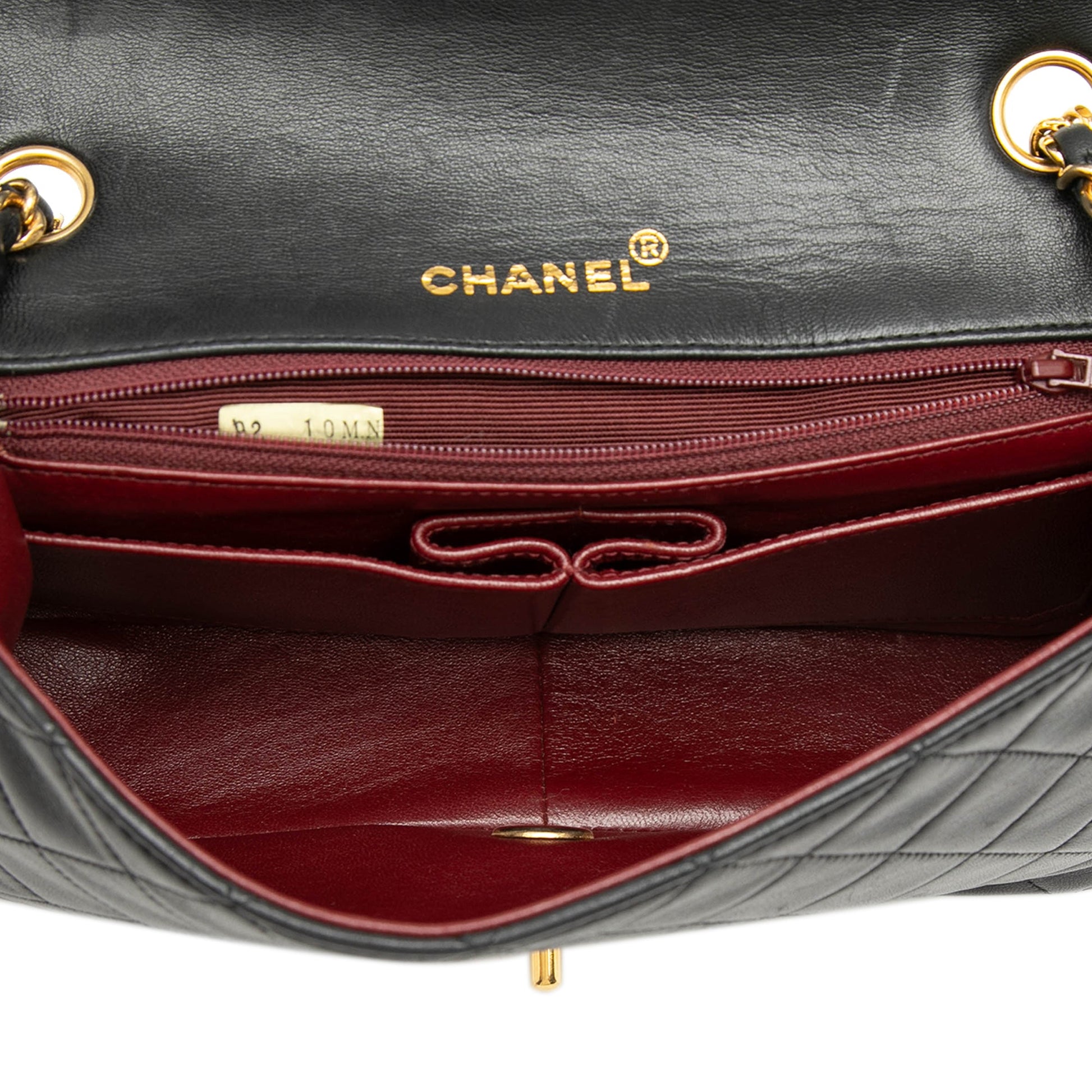 CC Quilted Lambskin Full Single Flap