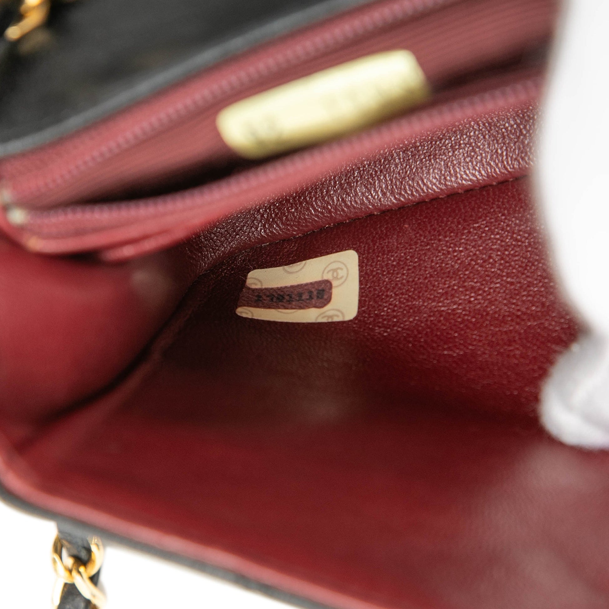 CC Quilted Lambskin Full Single Flap