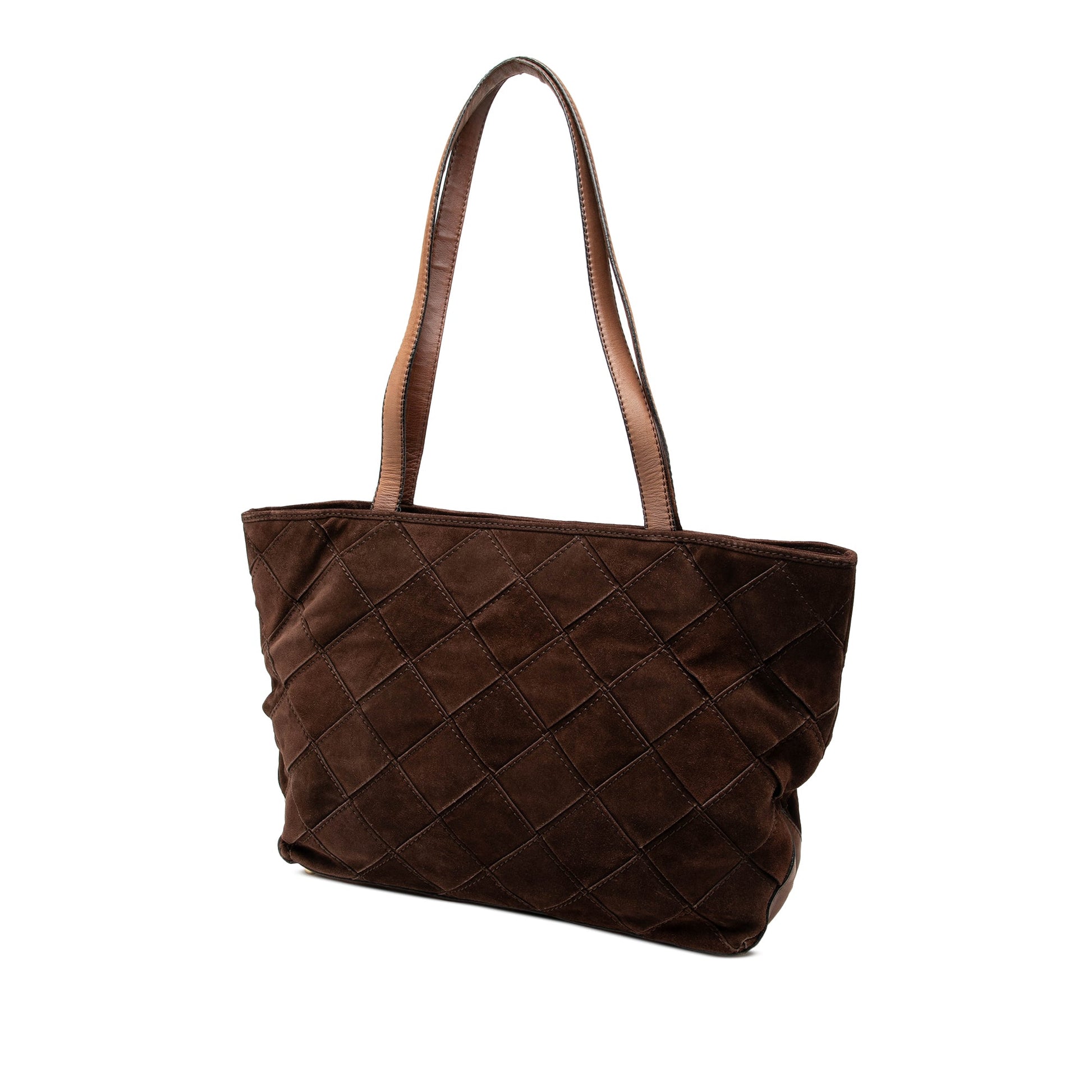 Bottega Veneta Suede Intrecciato Tote
