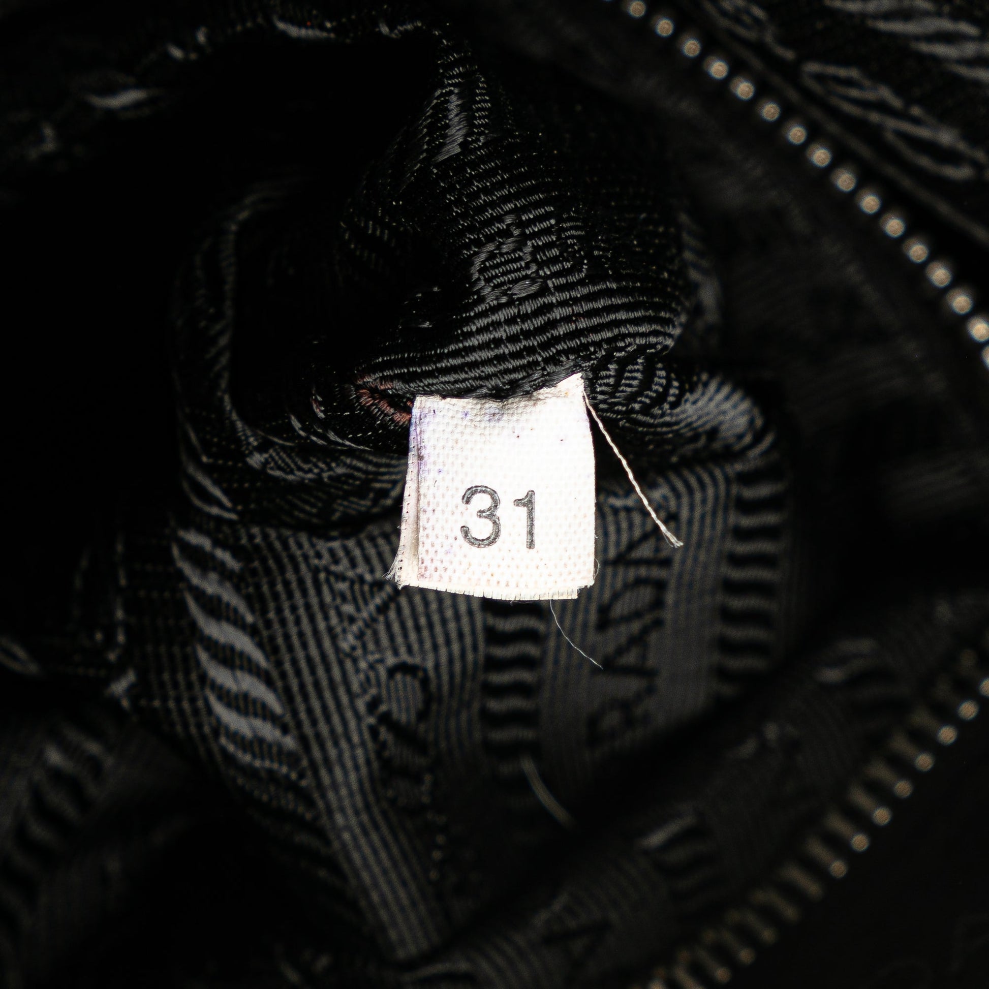 Prada Vitello Trimmed Tessuto Zip Top Crossbody