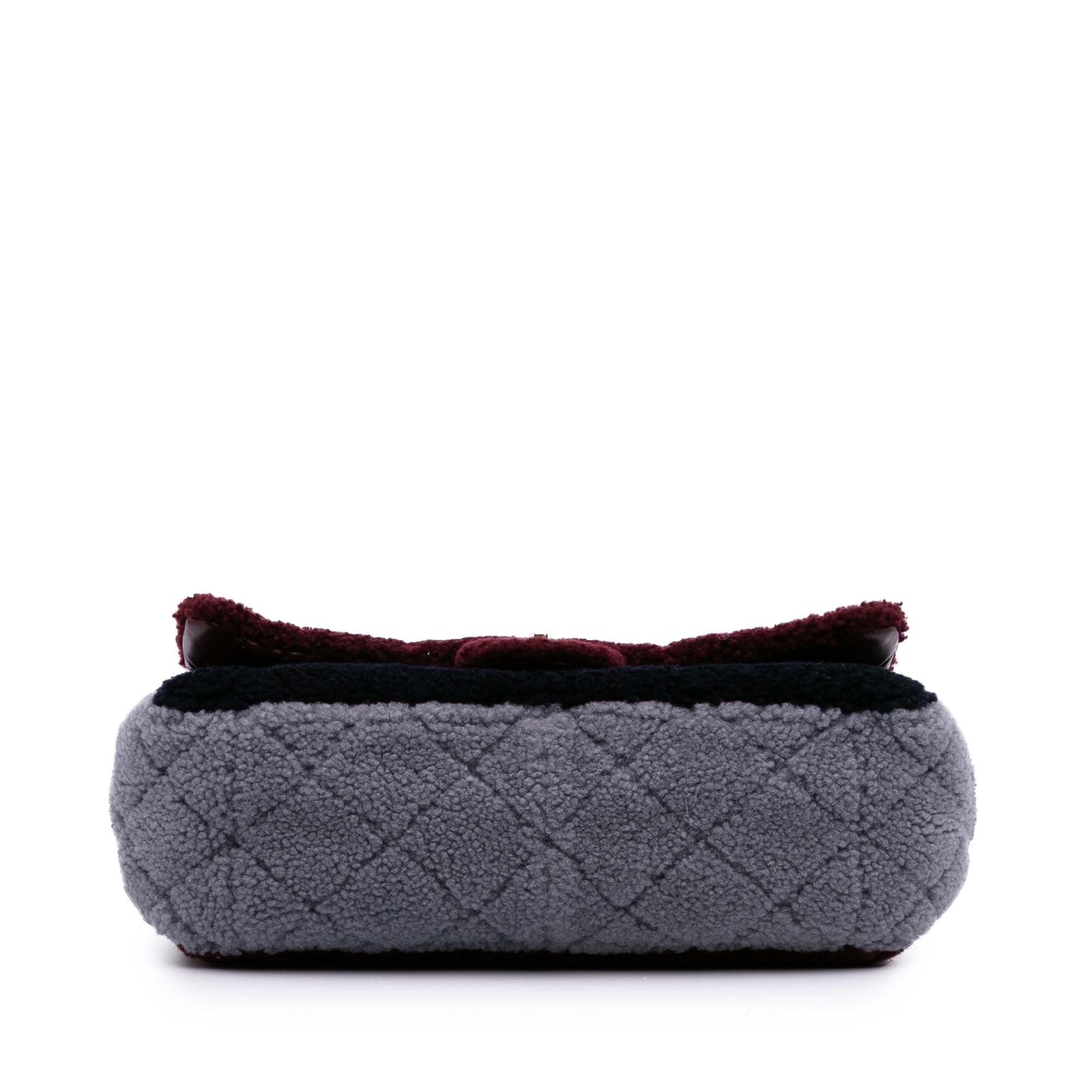 Chanel Medium Tricolor CC Quilted Shearling Single Flap