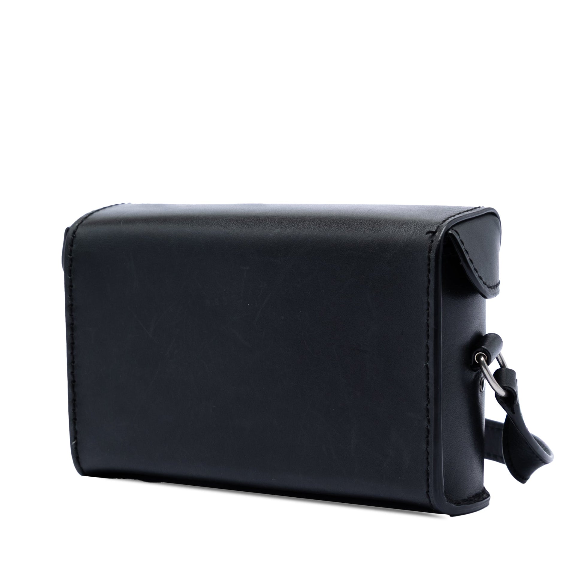 Saint Laurent Leather Tuc Box Crossbody