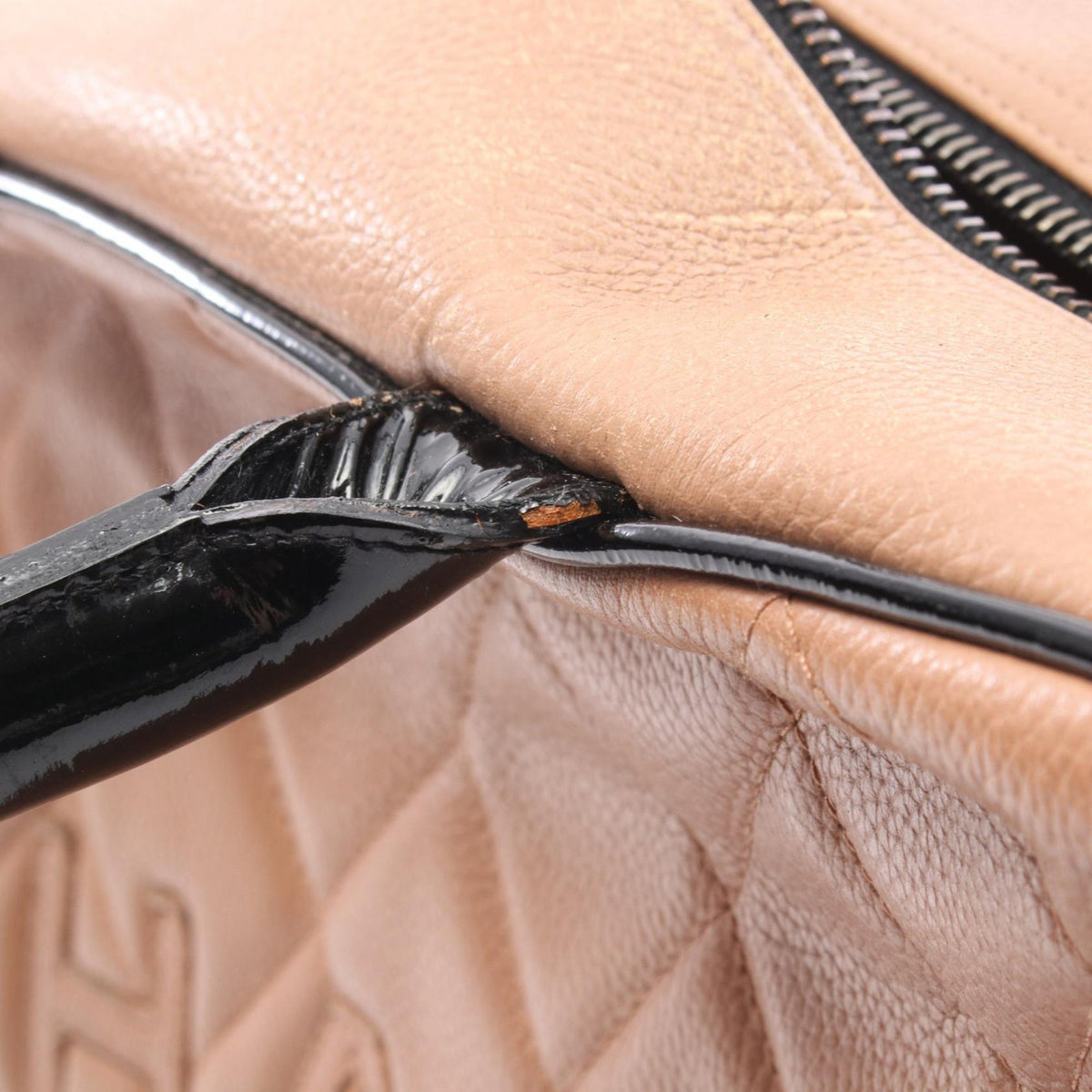 Chanel Large Quilted Grained Calfskin Bowler Handbag