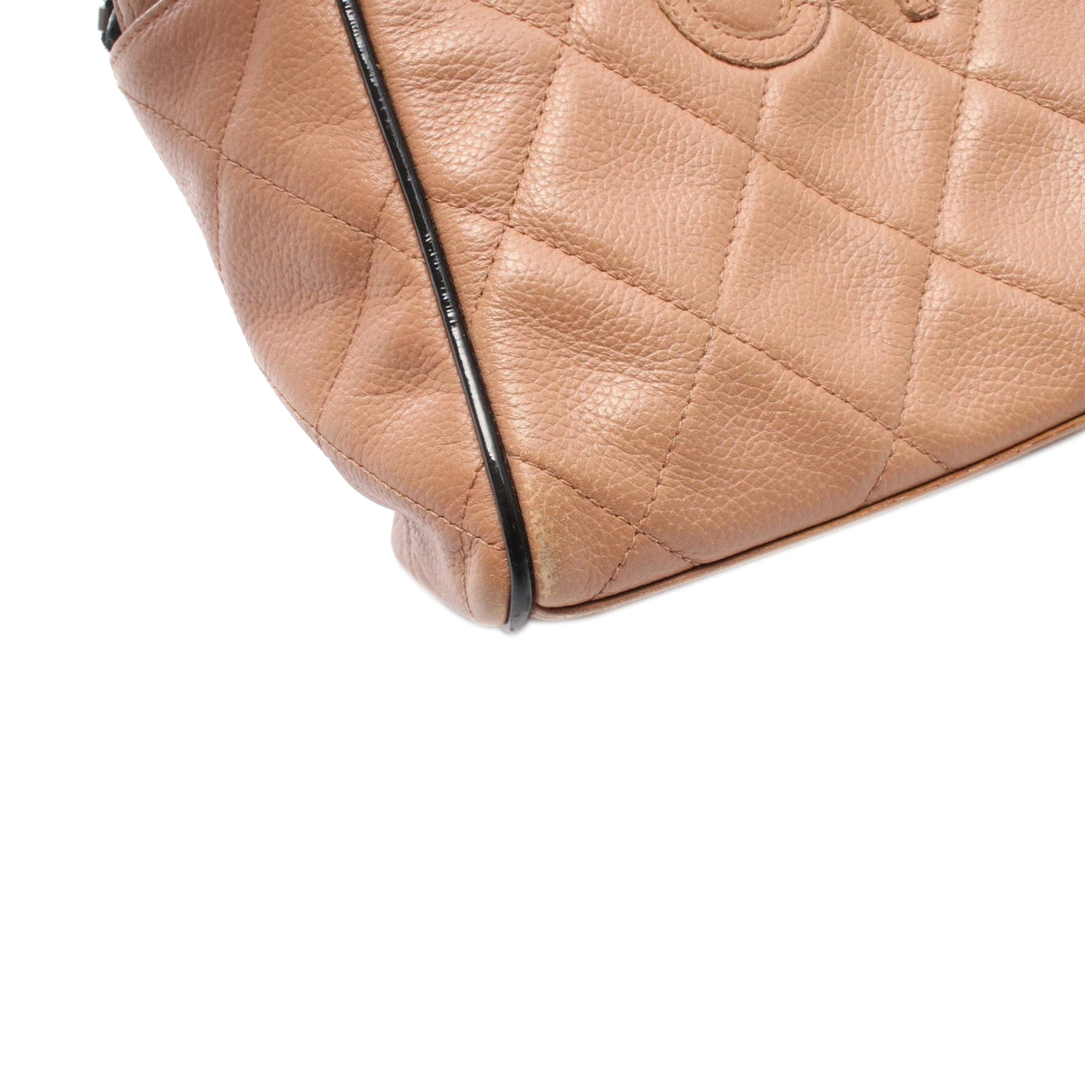Chanel Large Quilted Grained Calfskin Bowler Handbag