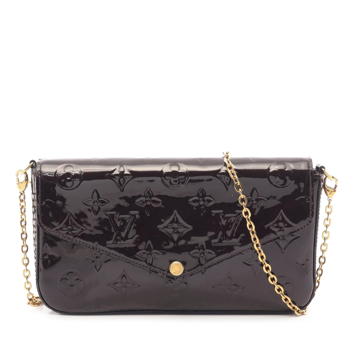 Louis Vuitton Monogram Vernis Pochette Felicie — Purple