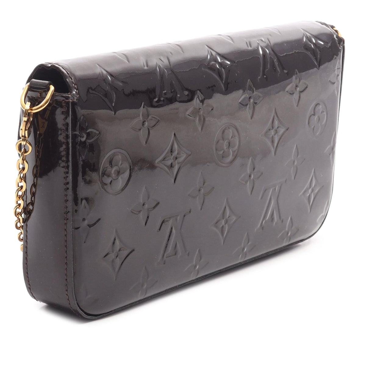 Louis Vuitton Monogram Vernis Pochette Felicie — Purple