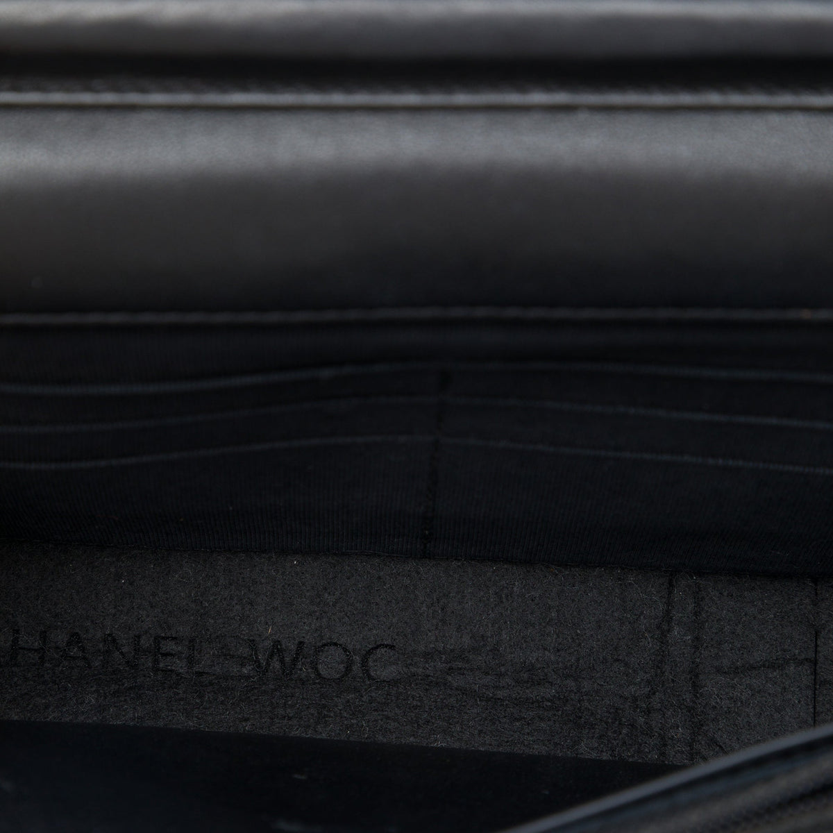 Chanel CC Quilted Patent Wallet On Chain