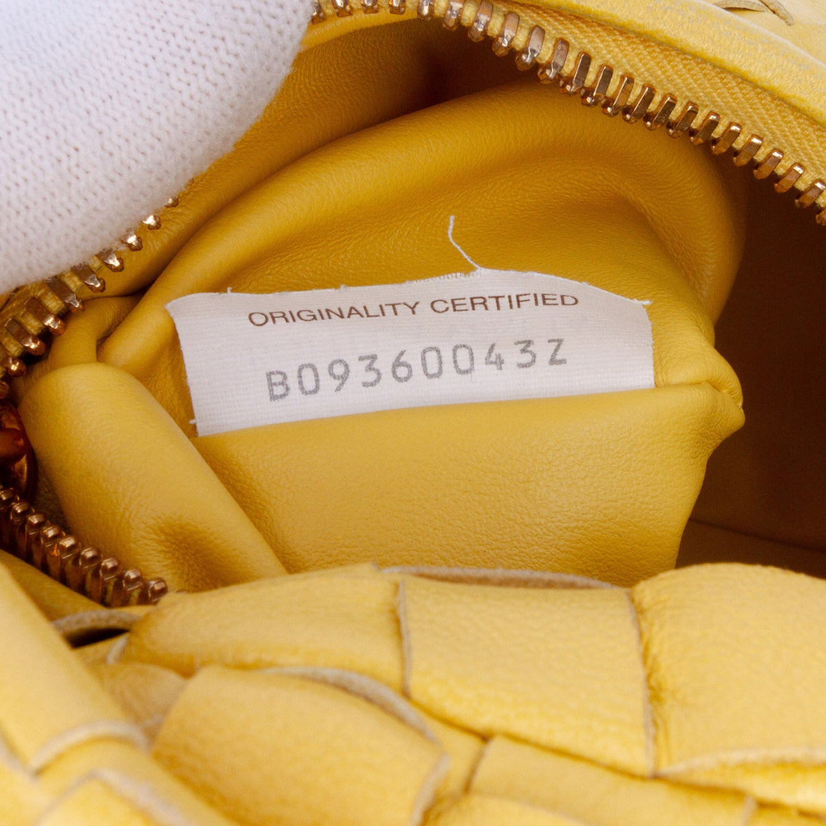 Bottega Veneta Mini Nappa Intrecciato Jodie — Yellow