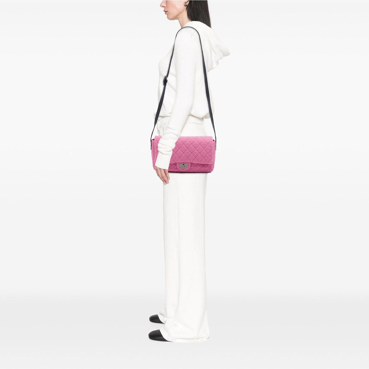 Chanel Jumbo Quilted Tweed Reissue 2.55 Easy Messenger Flap
