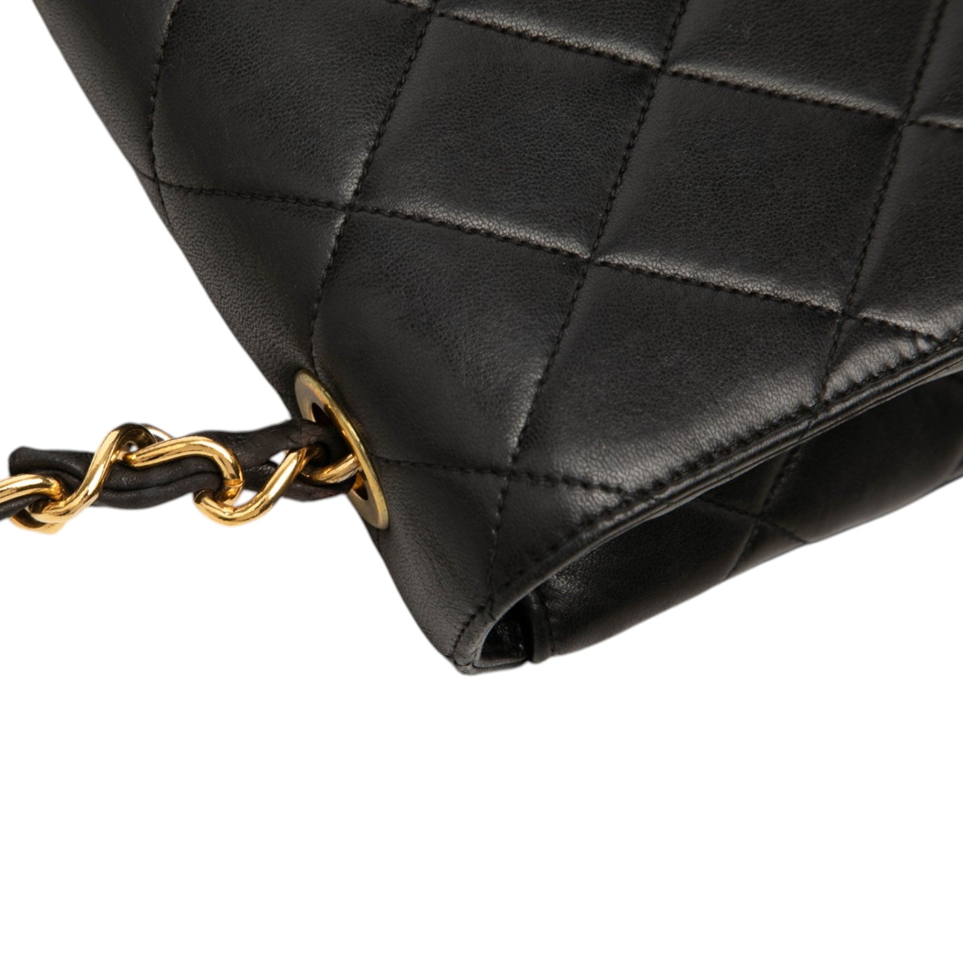 Chanel XL CC Quilted Lambskin Square Single Flap