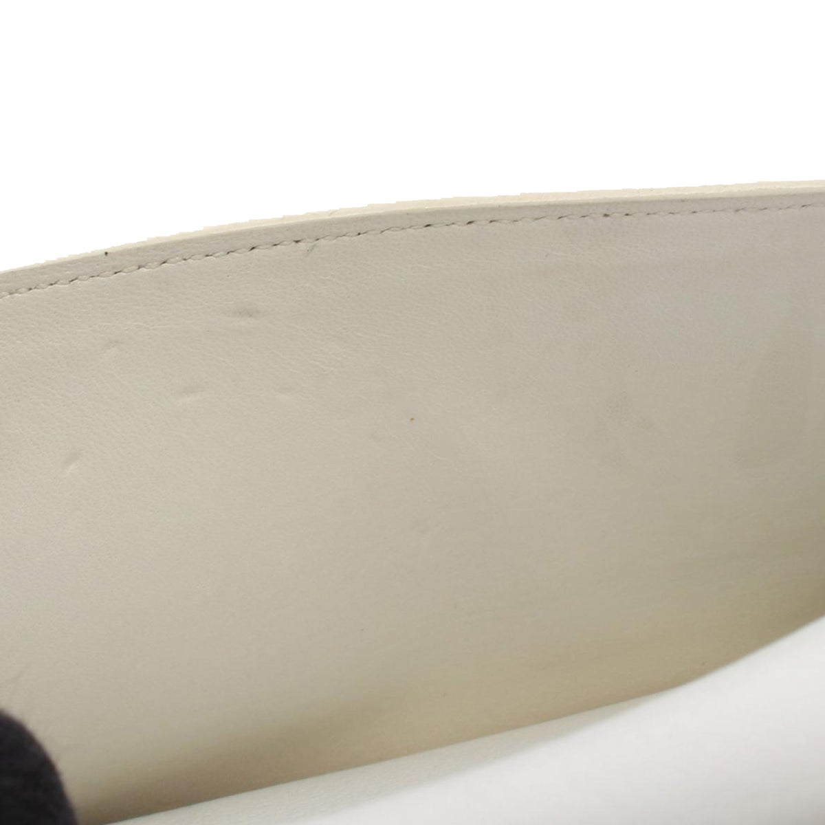 Hermès Leather Envelope Clutch — White