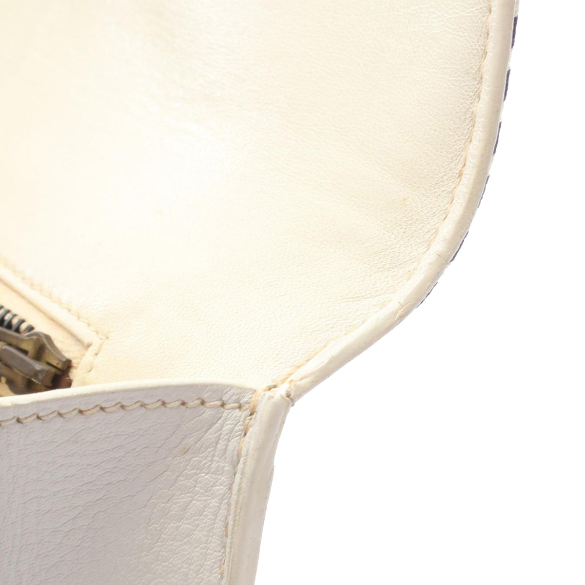 Hermès Leather Envelope Clutch — White