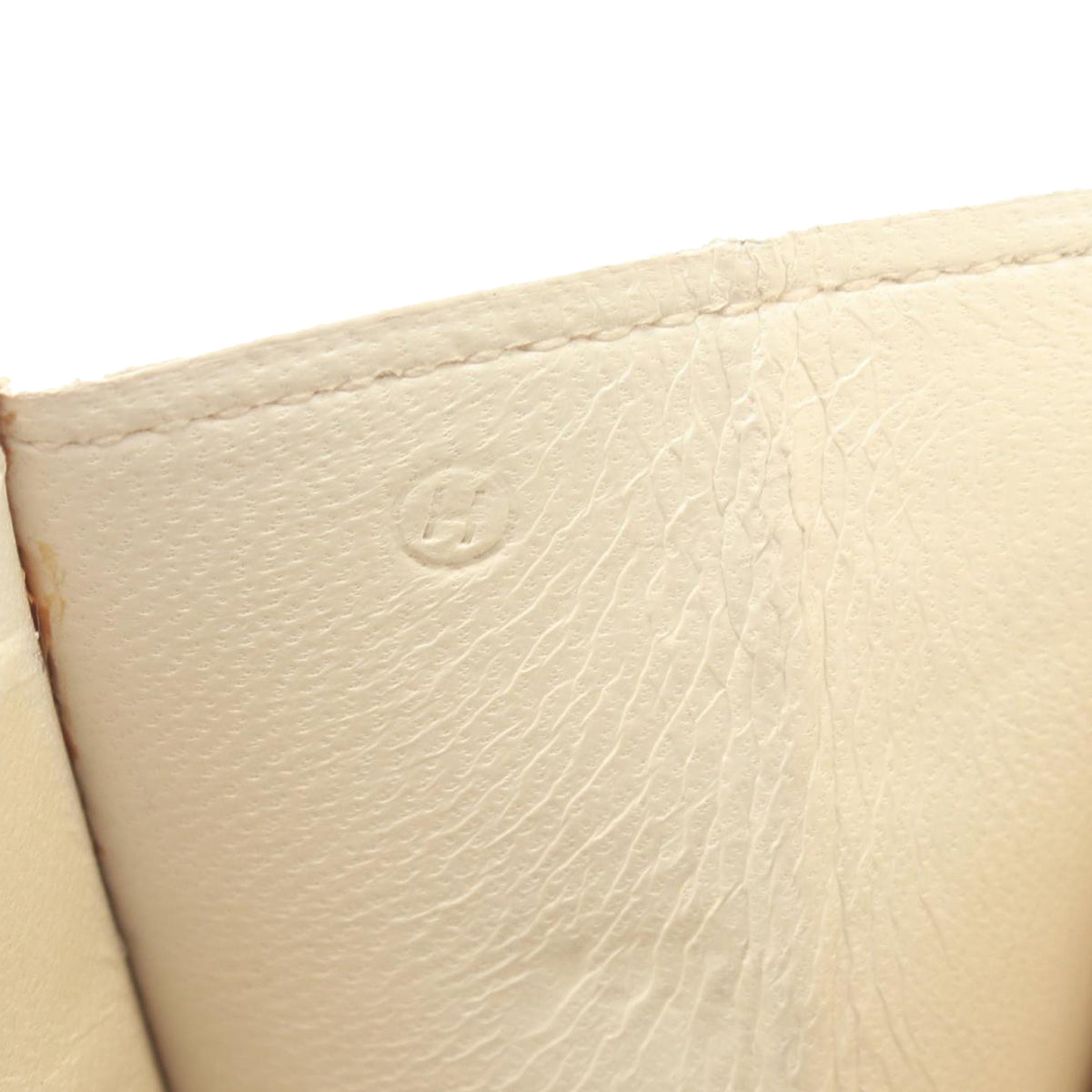 Hermès Leather Envelope Clutch — White