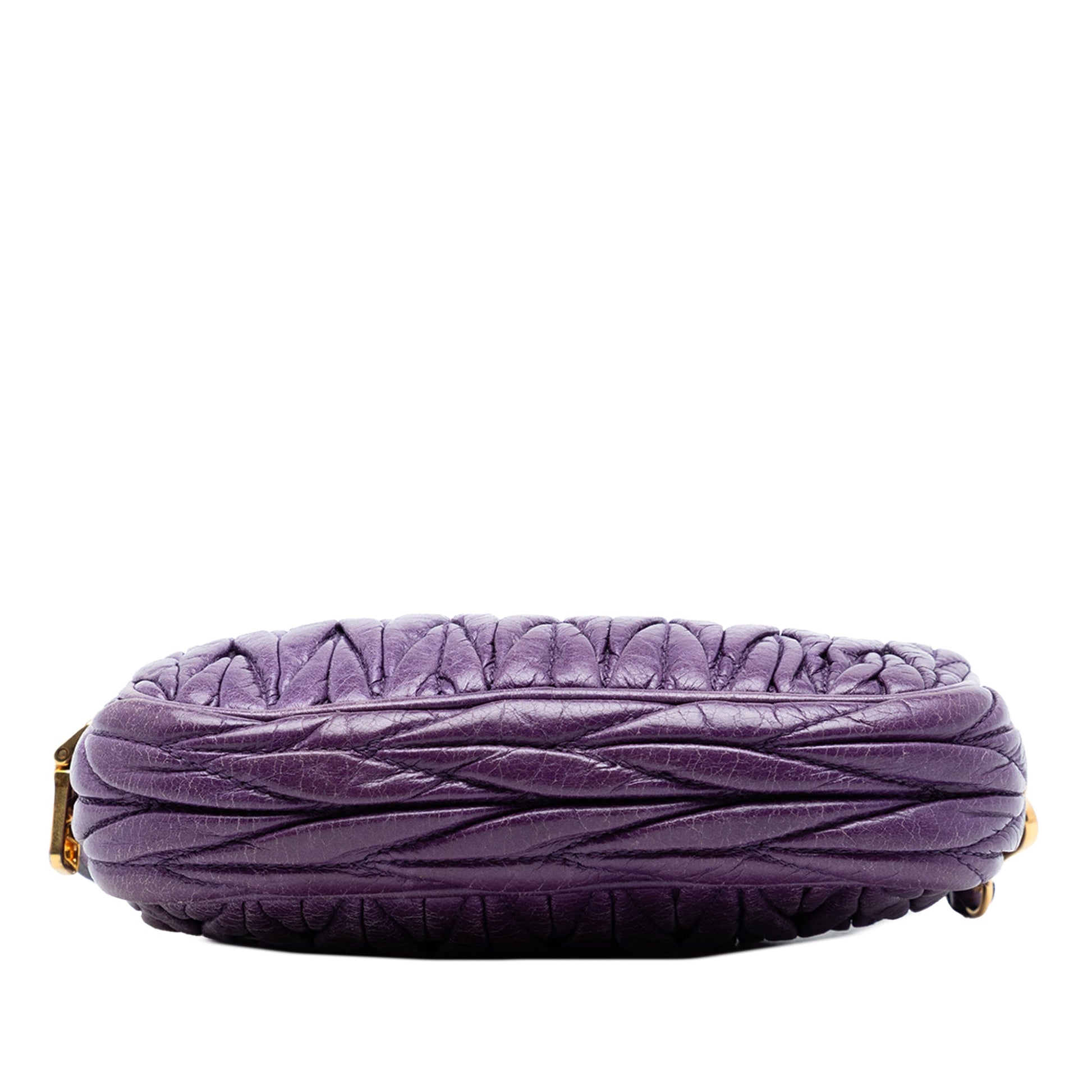 Miu Miu Nappa Matelasse Double Zip Handbag