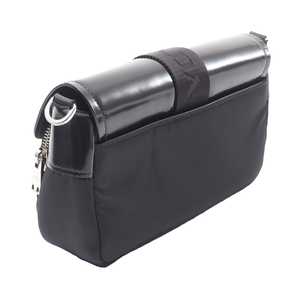 Prada Tessuto Buckle Messenger Bag