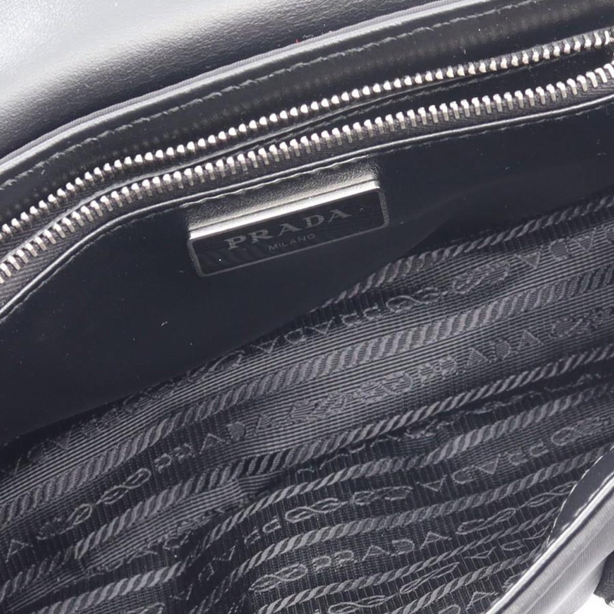 Prada Tessuto Buckle Messenger Bag