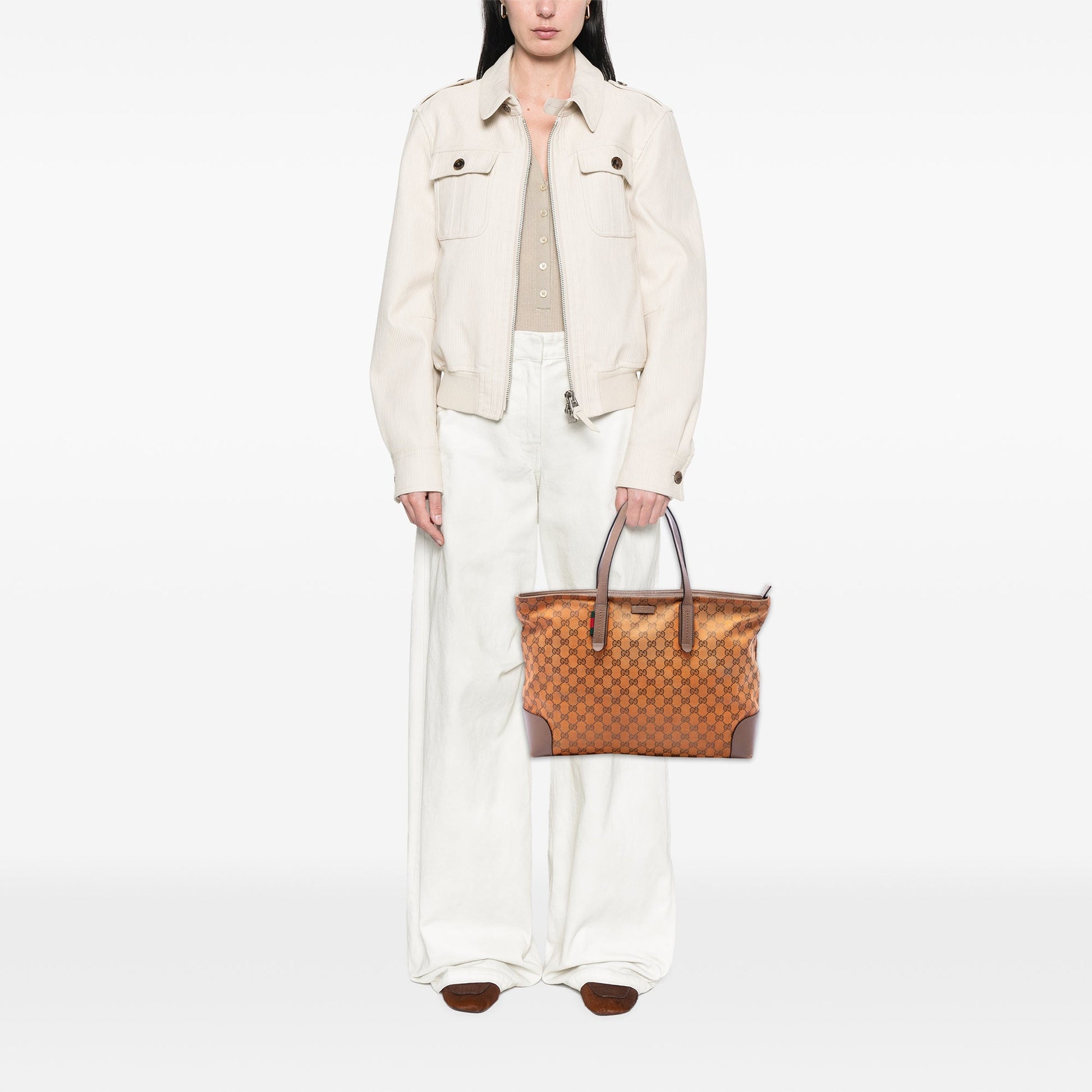 Gucci GG Canvas Web Tote
