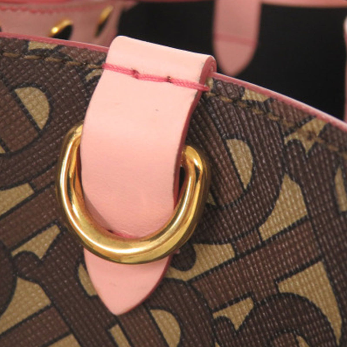 Burberry Small TB Monogram E Canvas and Studded Leather Vertical Tote